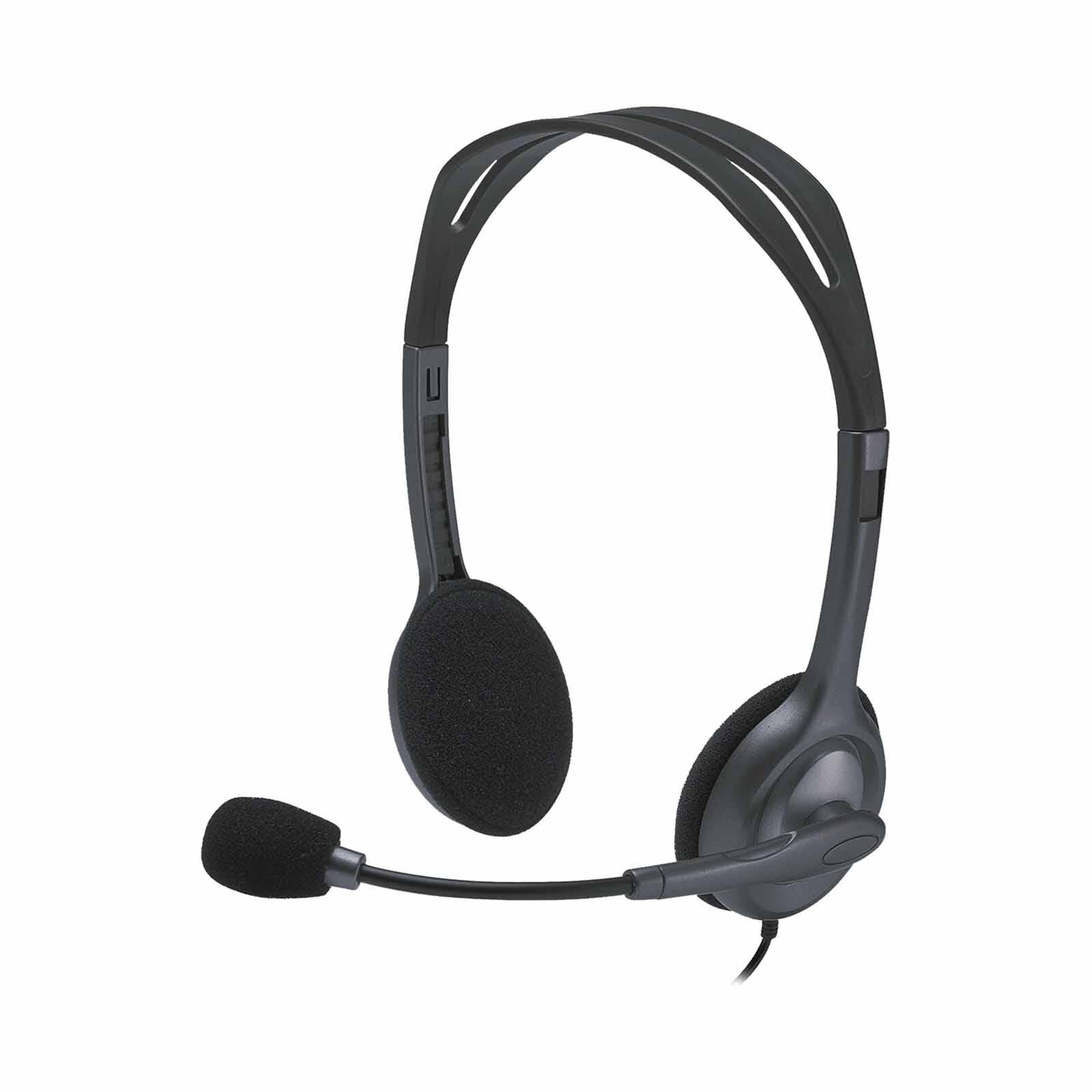 LOGITECH Stereo Headset H111 Black (single 3.5mm Jack) 981-000588