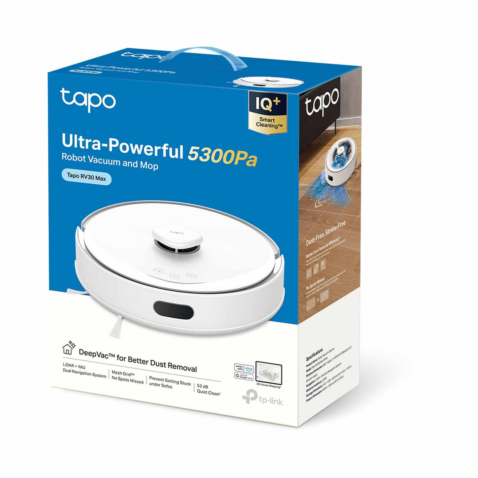 TP LINK Hyper Suction Robot Vacuum & Mop (5300pa) TAPO RV30 MAX-image 10