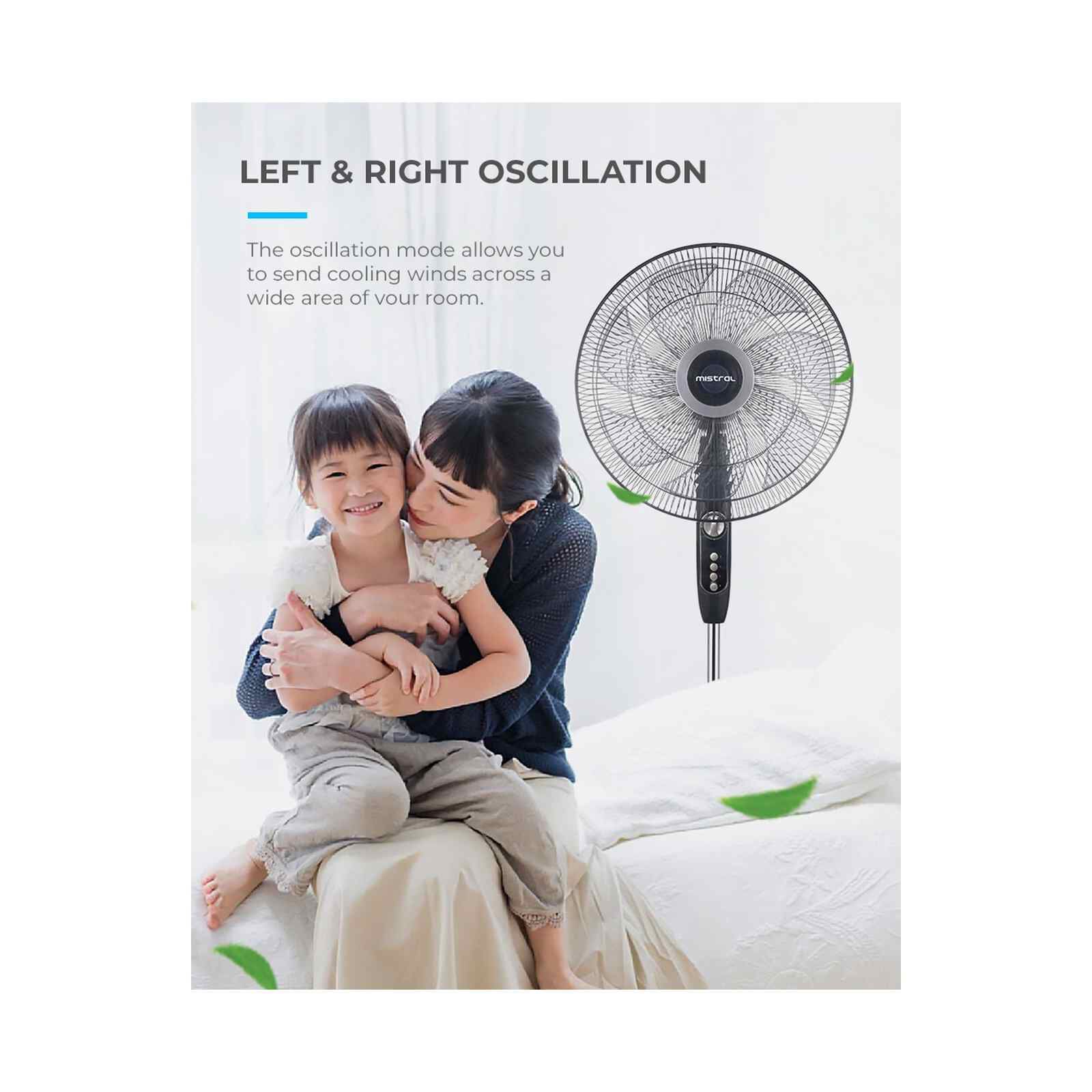 MISTRAL 18 In Stand Fan -black MSF1873-image 8