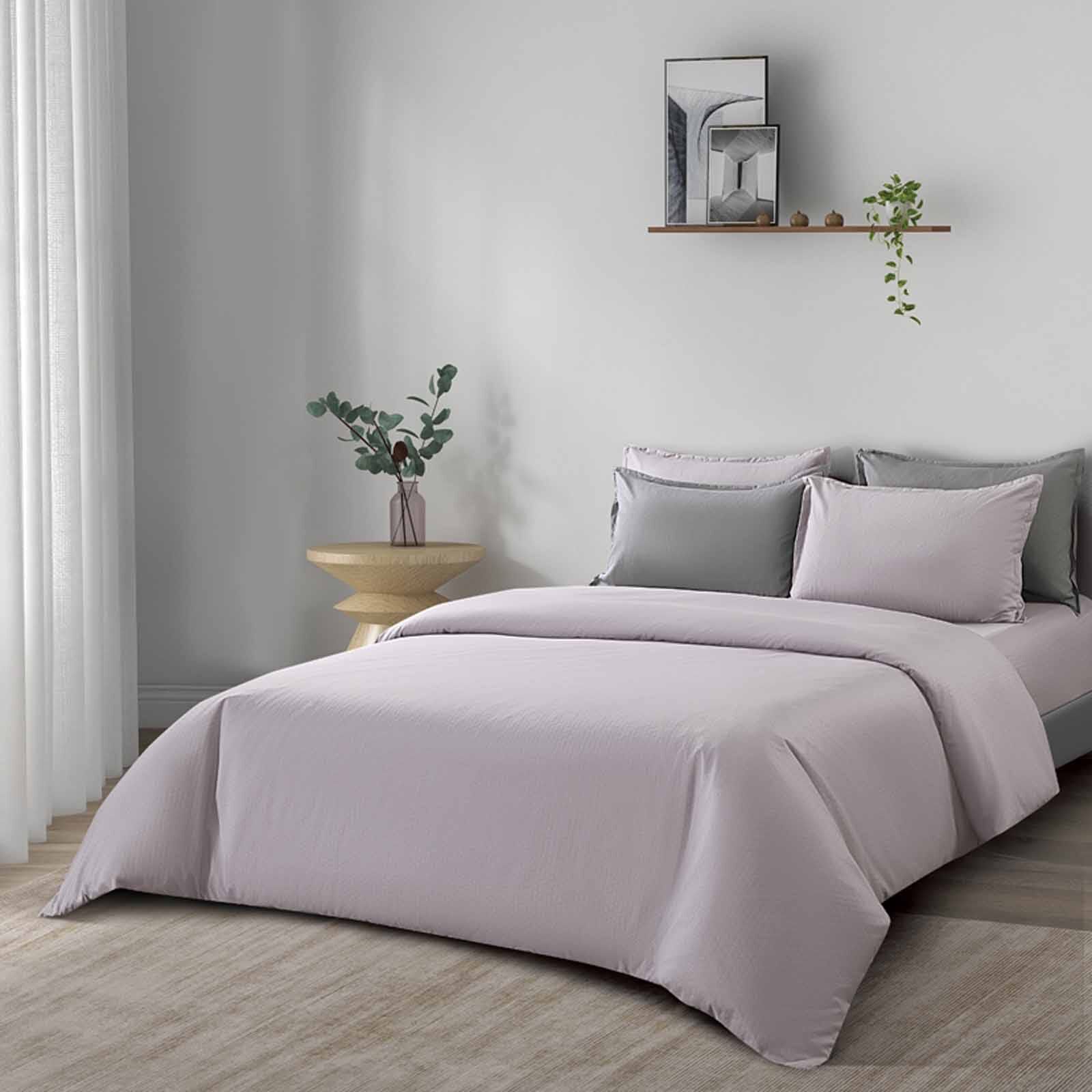 EPITEX Fitted Sheet Set - Dobby (online Only) Grey - Super Single SILKYSOFT-image 3