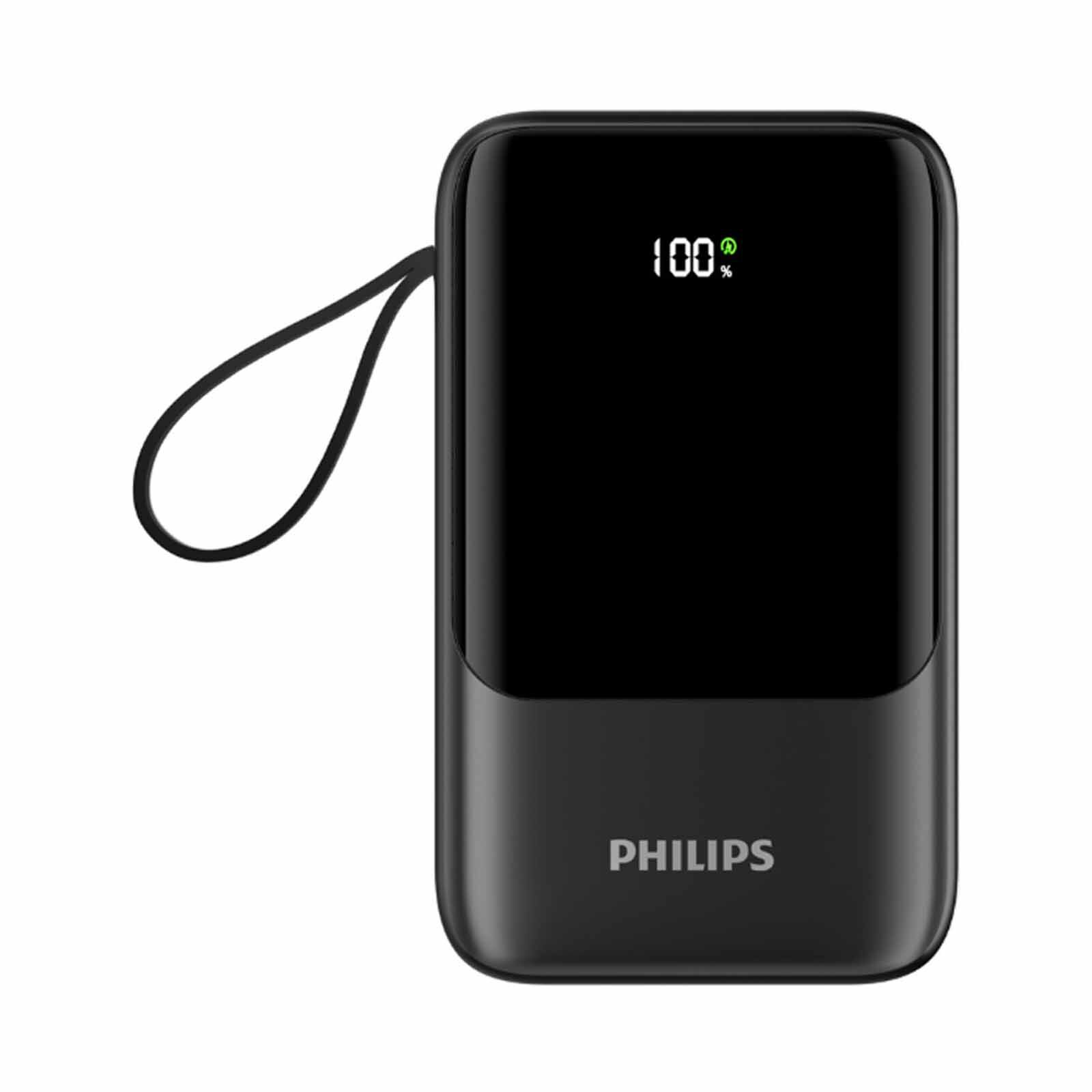 PHILIPS 10000mah 22.5w Powerbank With Usb-c Lightning Micro Usb Usb-a Cables Ccc DLP2223B/97