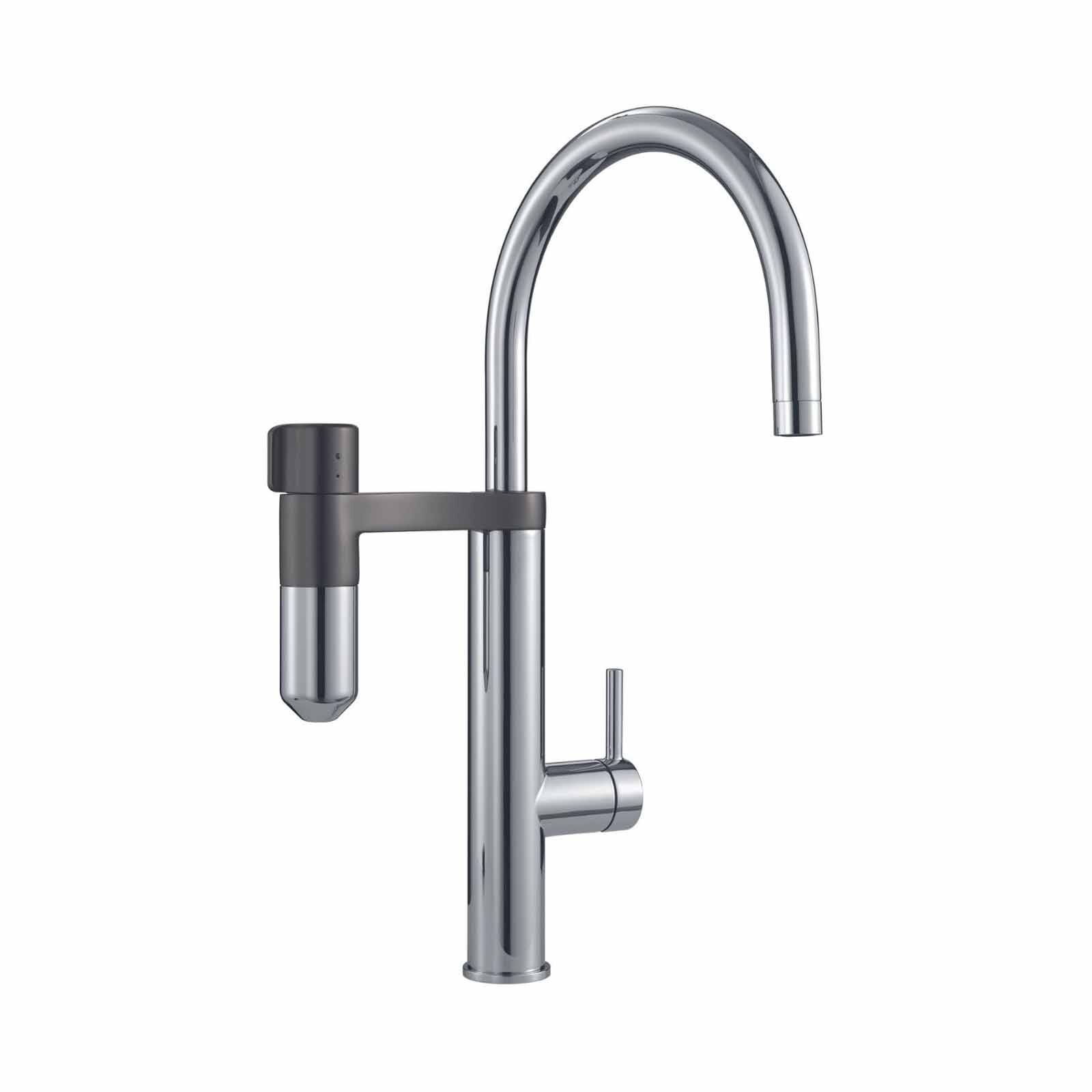 FRANKE Franke Tap Vital Capsule Filter Tap J-spout Chrome & Gun Metal Vital 218 - Exclude Installation VITAL 218-image 1