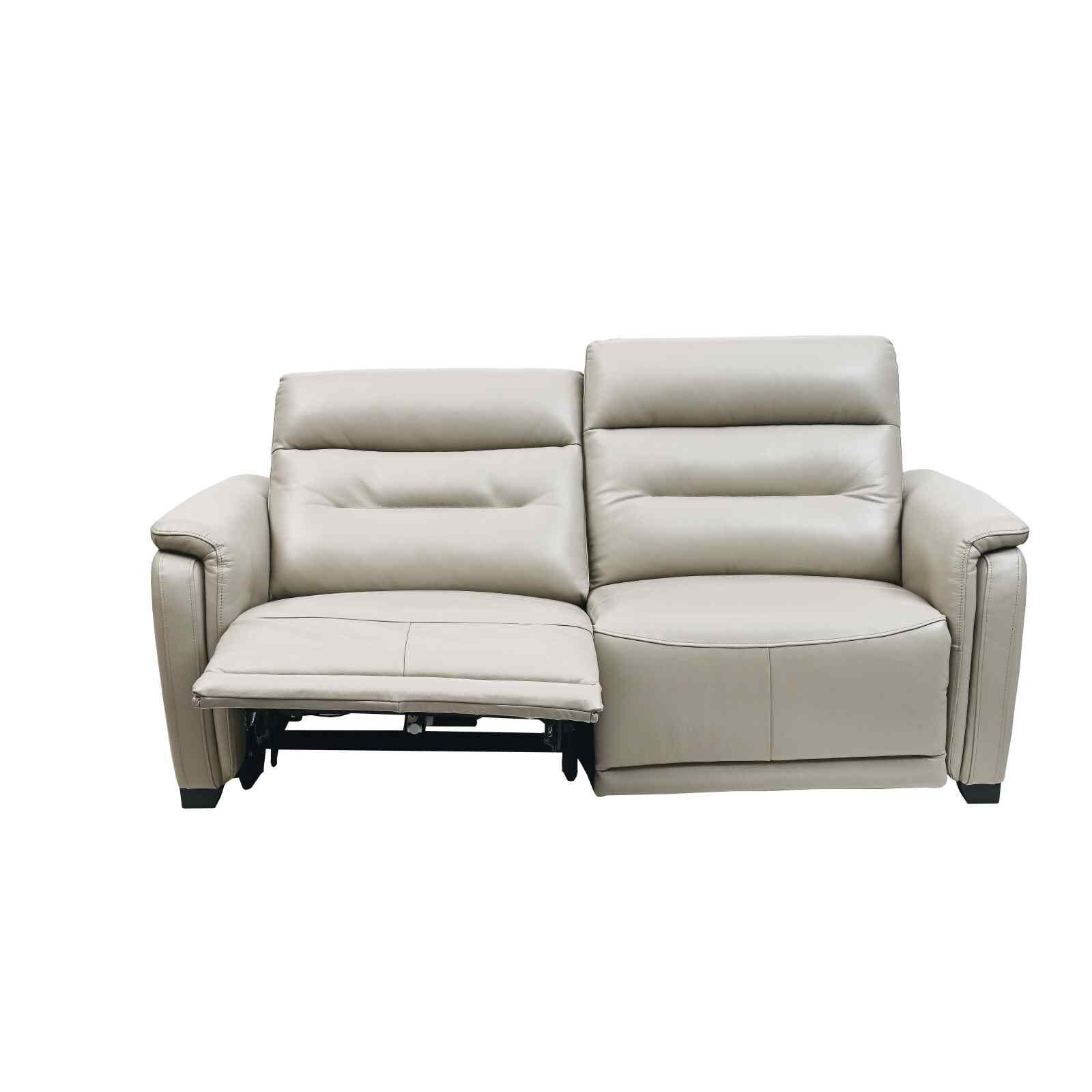 3rr Seater (fl-m) Grey Full Leather Incliner Sofa METROPOLIS-image 5