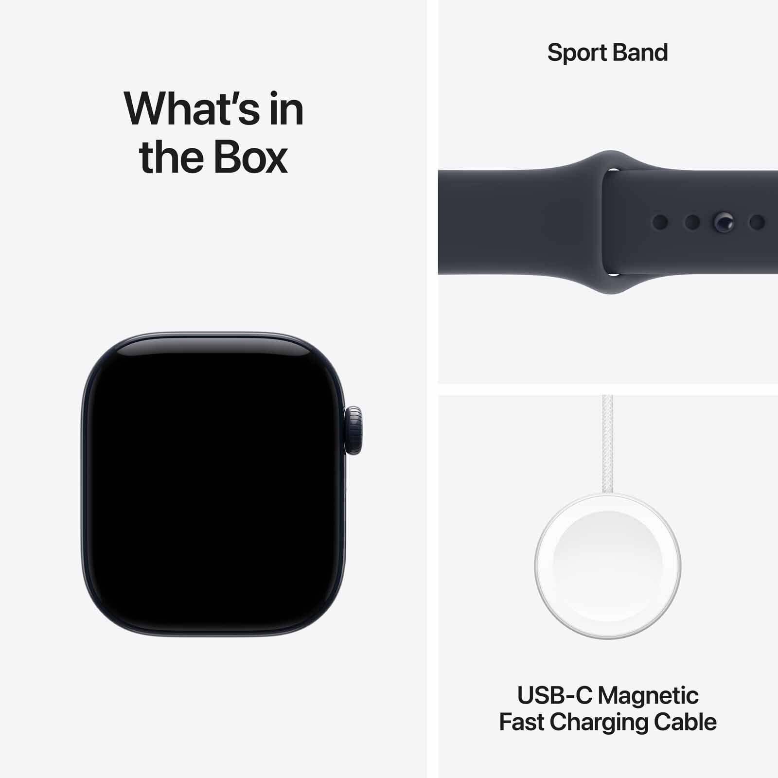 APPLE Watch Series 12 Gps + Cellular 42mm Night Blue Ceramic Case With Navy Blue Sport Band - S/m MJGY4X/A-image 3