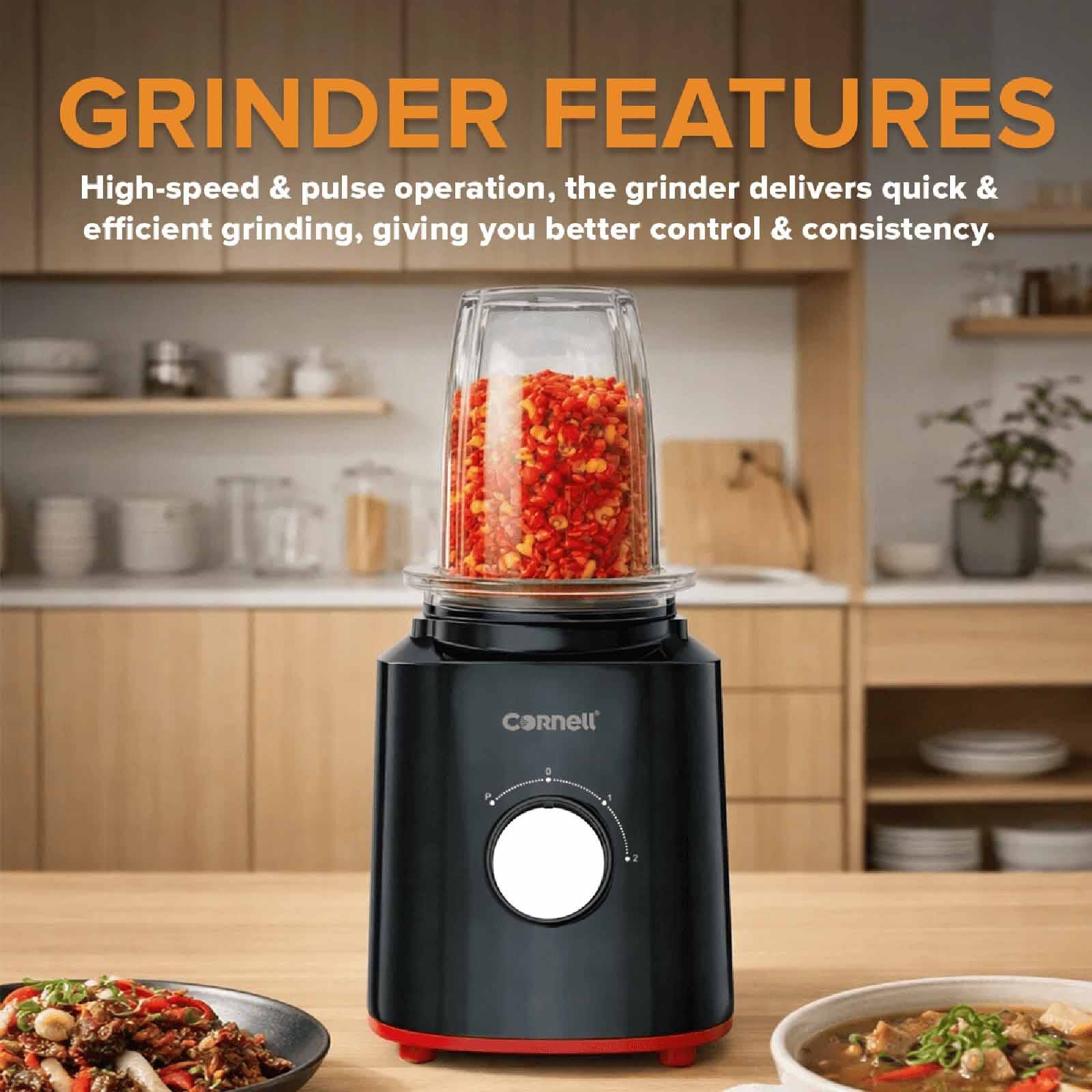 CORNELL Blender/grinder (1.5l) - Black CBLS42BK-image 9