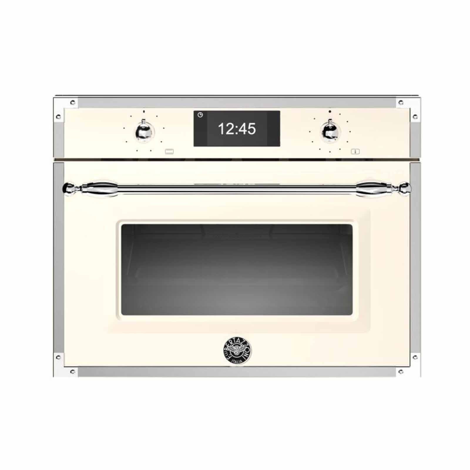 BERTAZZONI 45cm Built-in Combi-microwave Oven (exclude Installation) - Ivory, Chrome Finish F457HERMWTAX-image 1