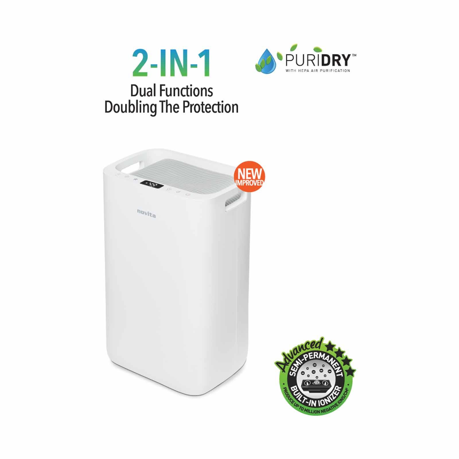 NOVITA 2 In 1 Air Purifier And Dehumidifier ND25.5+-image 2