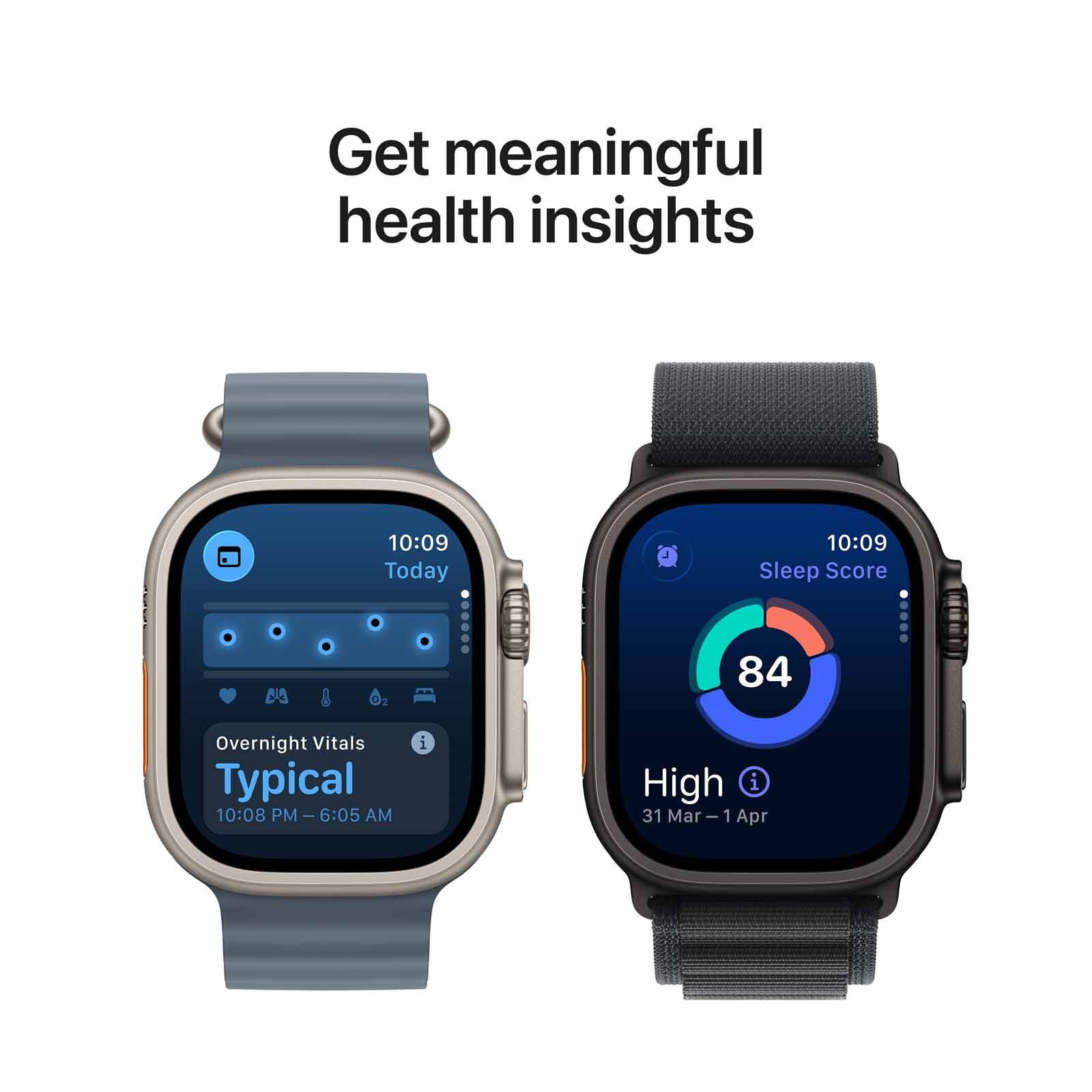 APPLE Watch Ultra 3 Gps + Cellular 49mm Natural Titanium Case With Anchor Blue Ocean Band MEWH4X/A-image 2
