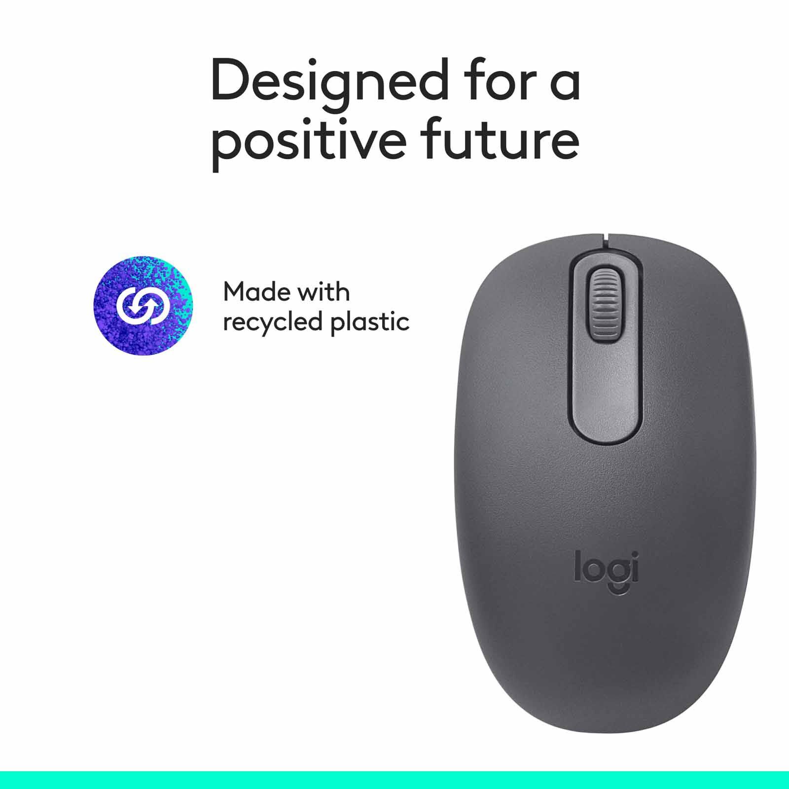 LOGITECH M196 Wireless Bluetooth Mouse Graphite 910-007462-image 1