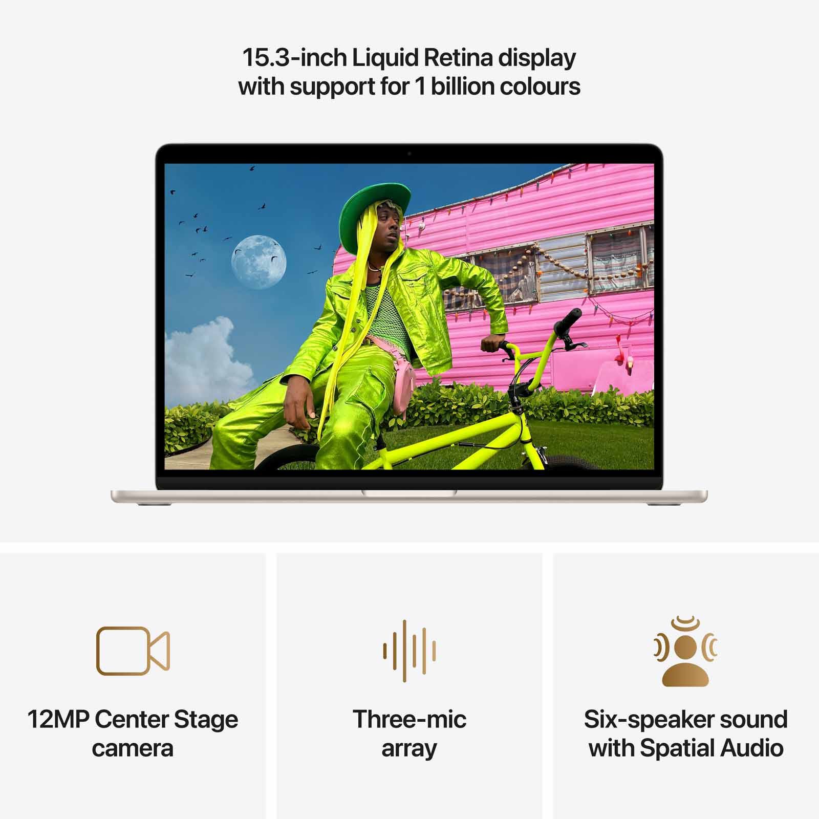 APPLE 15-inch Macbook Air: M5 Chip With 10-core Cpu And 10-core Gpu, 16gb, 1tb Ssd - Starlight MDVE4ZP/A-image 2