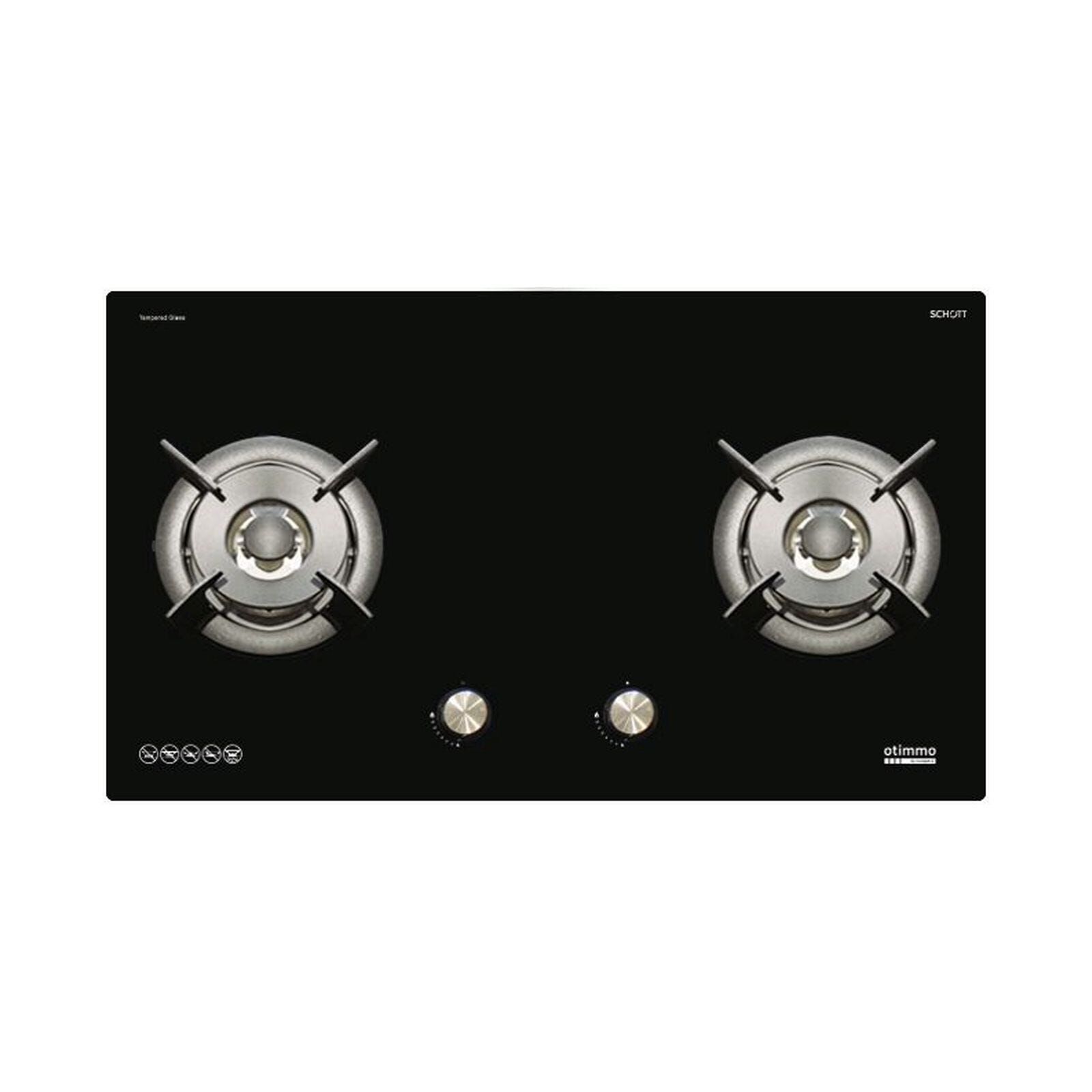OTIMMO 2 Burner Gas Hob (80cm) (exclude Installation) EBH6281S-image 2