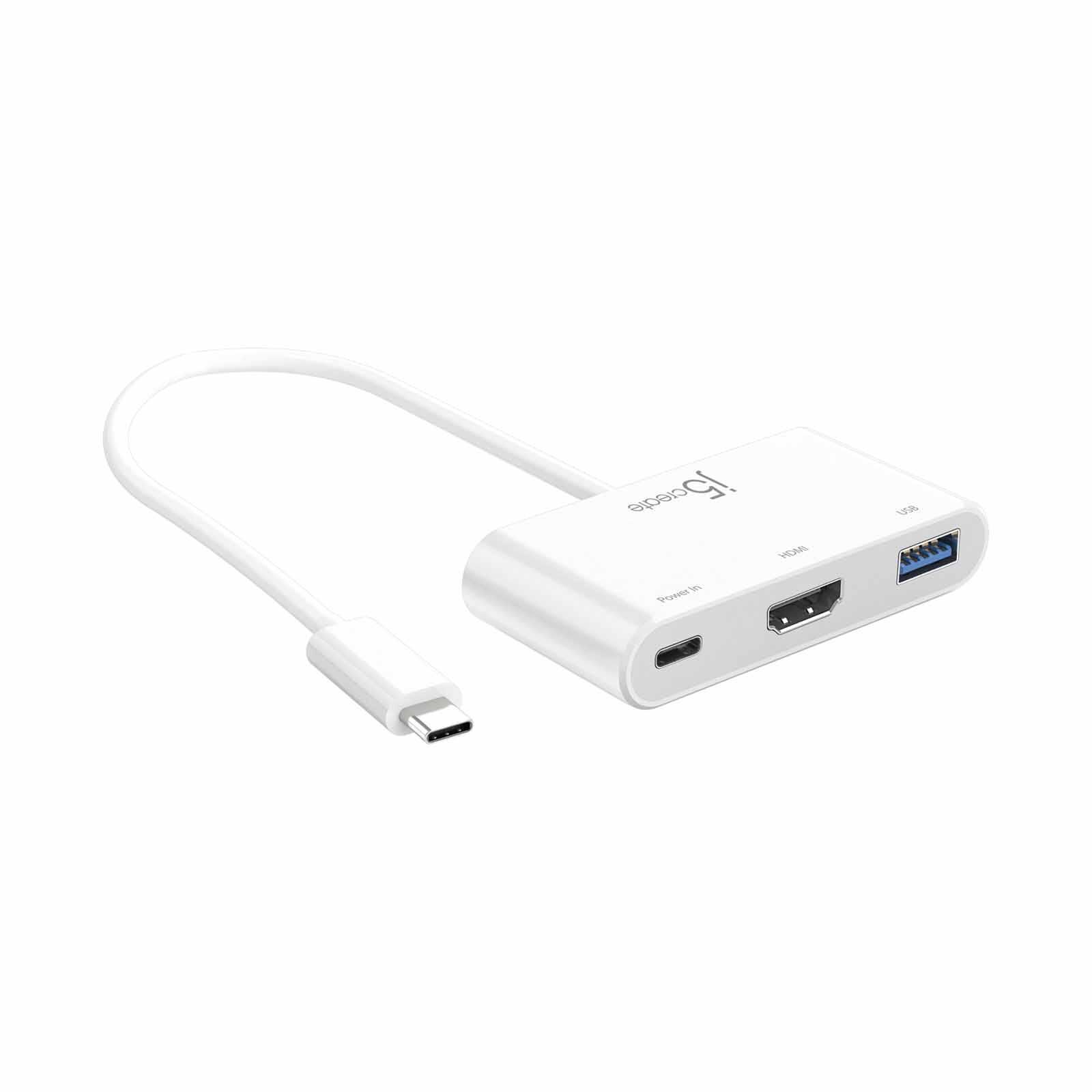 J5CREATE Usb Type-c To Hdmi & Usb 3.0 Hub With Power Delivery 2.0 JCA379