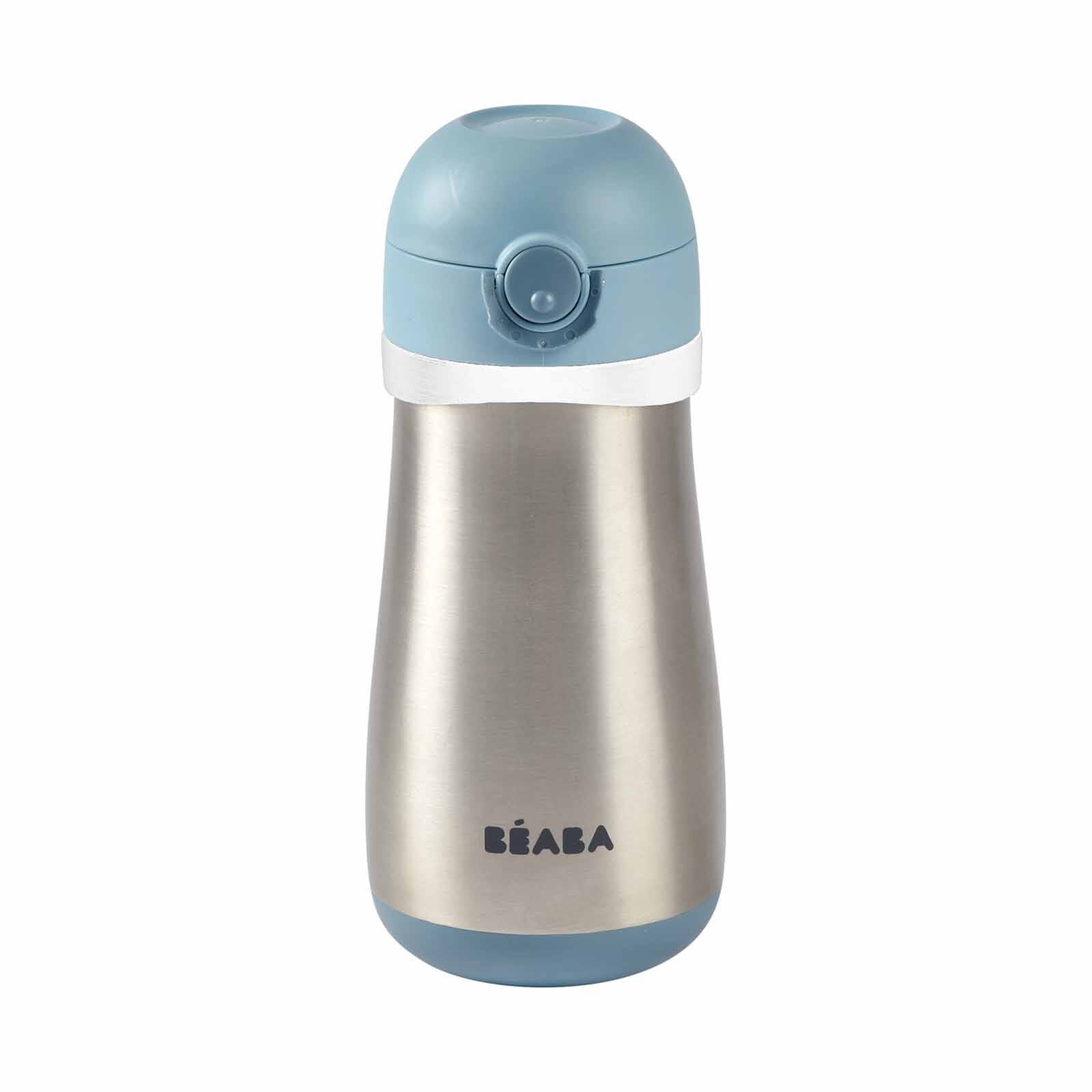 BEABA Spout Bottle 350ml - Blue (online) STAINLESS STEEL-image 1