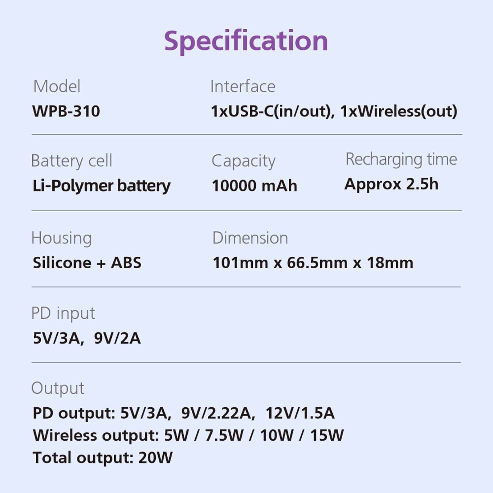MICROPACK 3 In 1 Pd Fast Charging Magnetic Wireless Powerbank - Grey WPB-310-GY-image 18