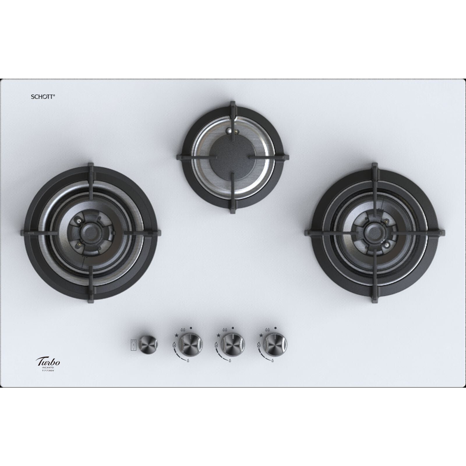 TURBO Built-in 3 Burners Glass Hob (77cm) (exclude Installation) T773GV-OW-image null
