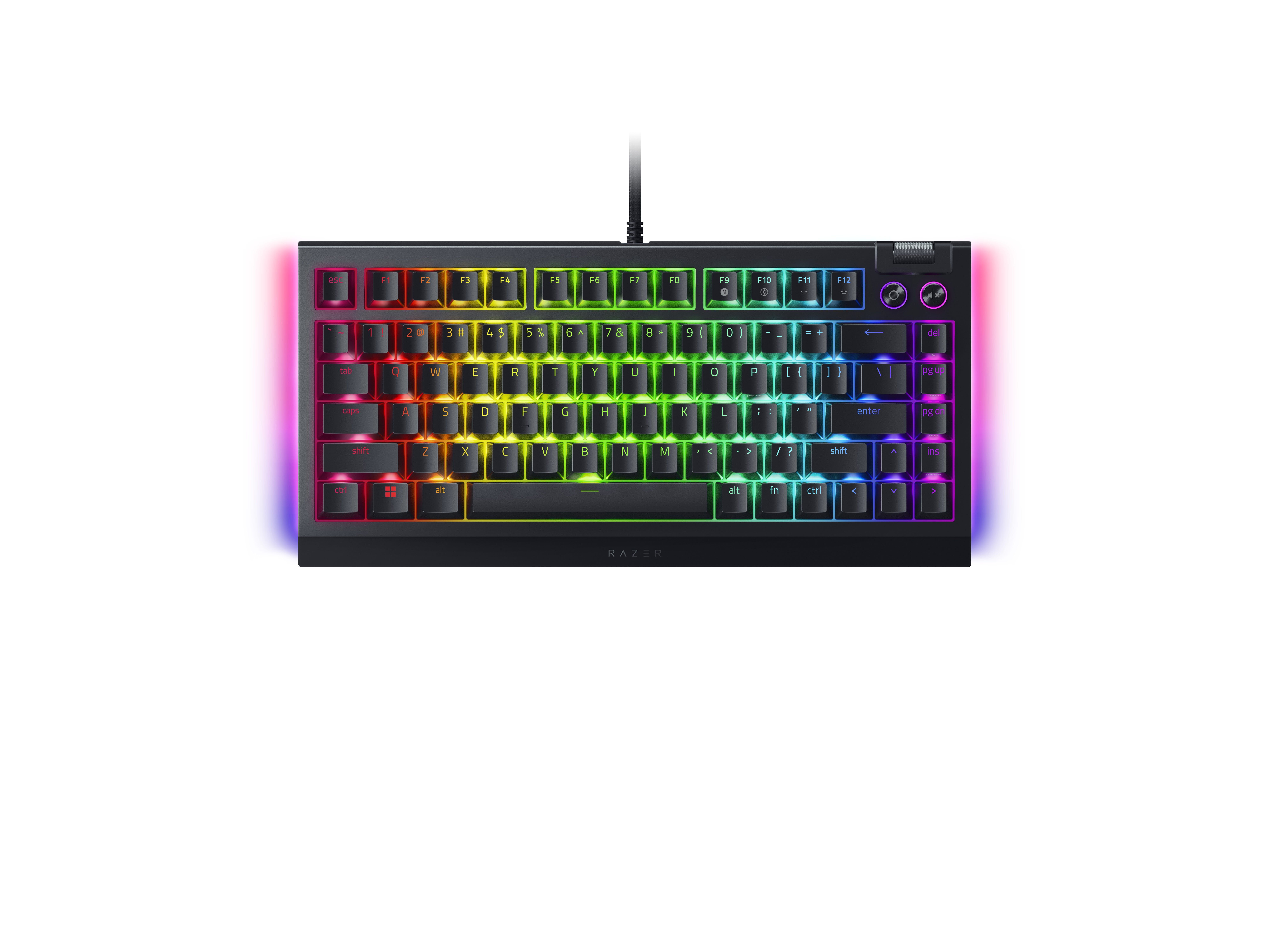 RAZER Blackwidow V4 75% - Hot-swappable Mechanical Gaming Keyboard - Black Edition- Us Layout - Frml RZ03-05000100-R3M1-image 1