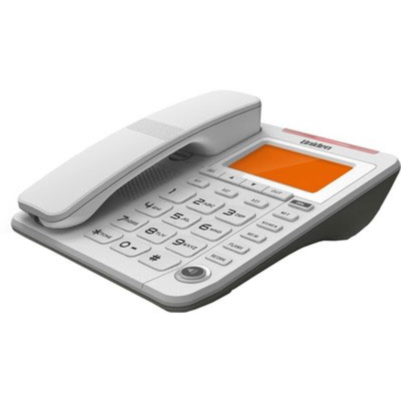UNIDEN Single Corded Phone White AS7408 WHITE