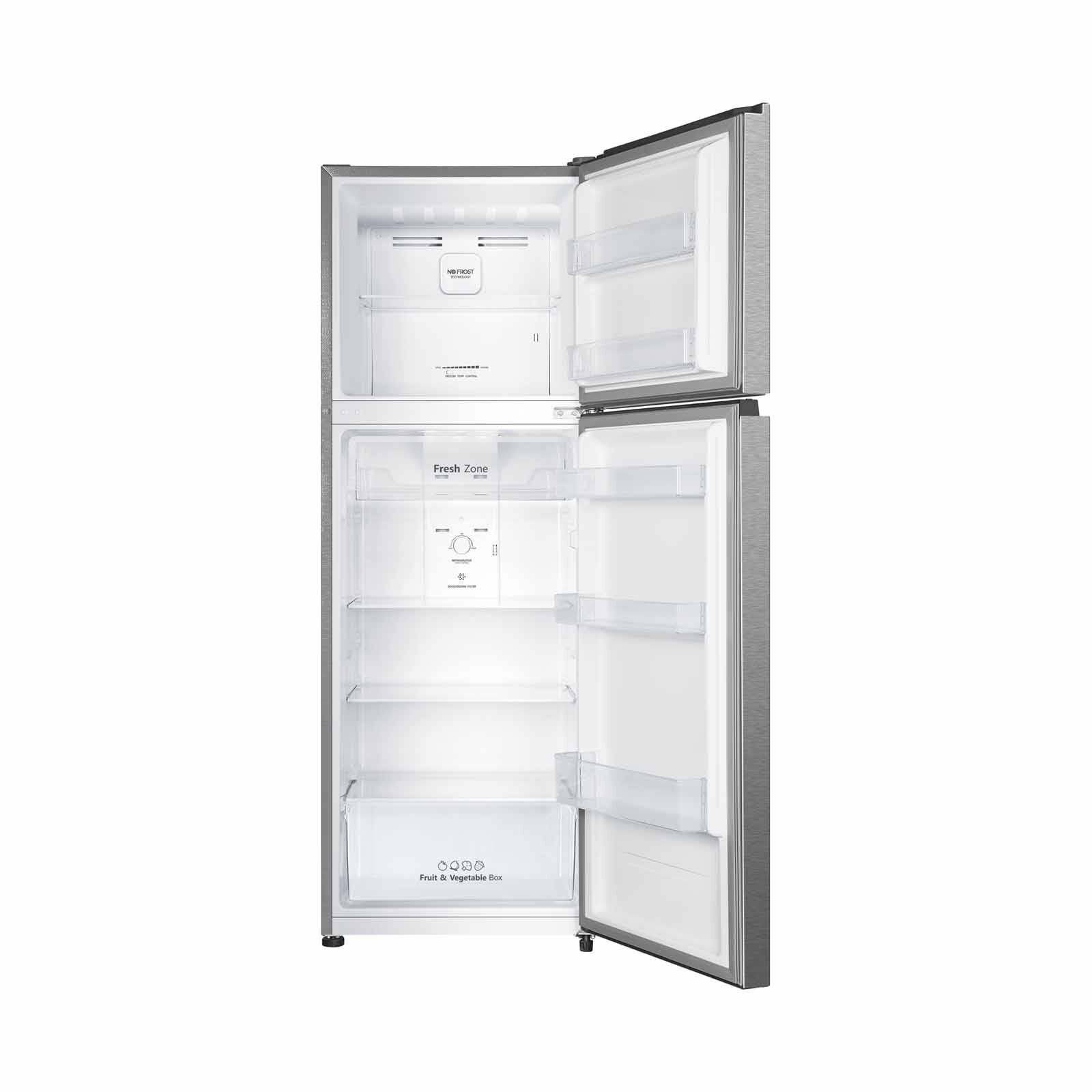 HISENSE 2 Door Top Mount Inverter Fridge (327l) - Silver Steel RT469N4SSV-image 5