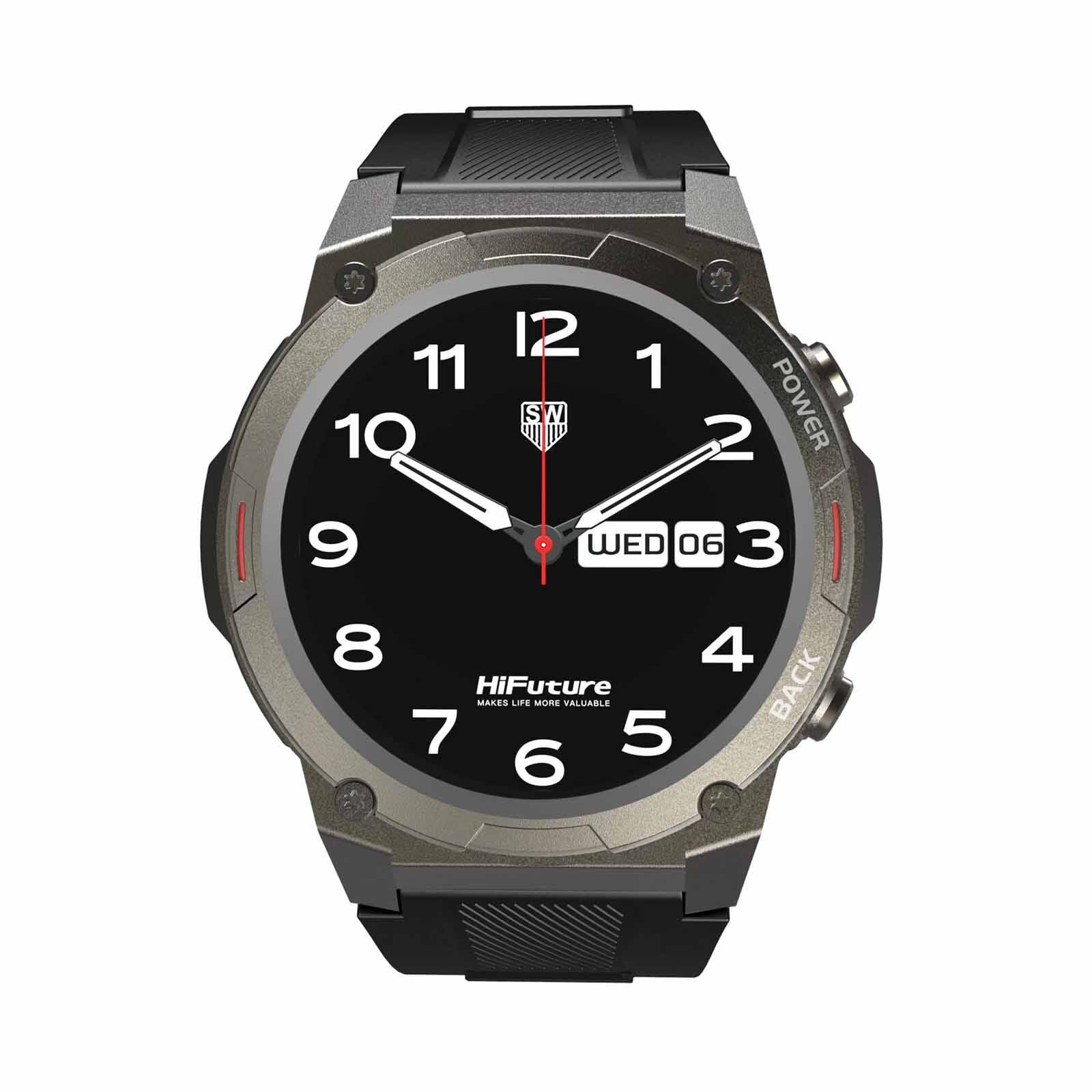 HIFUTURE Mix2 - Black Bluetooth Smartwatch With Heart Rate Function HSFI2BK