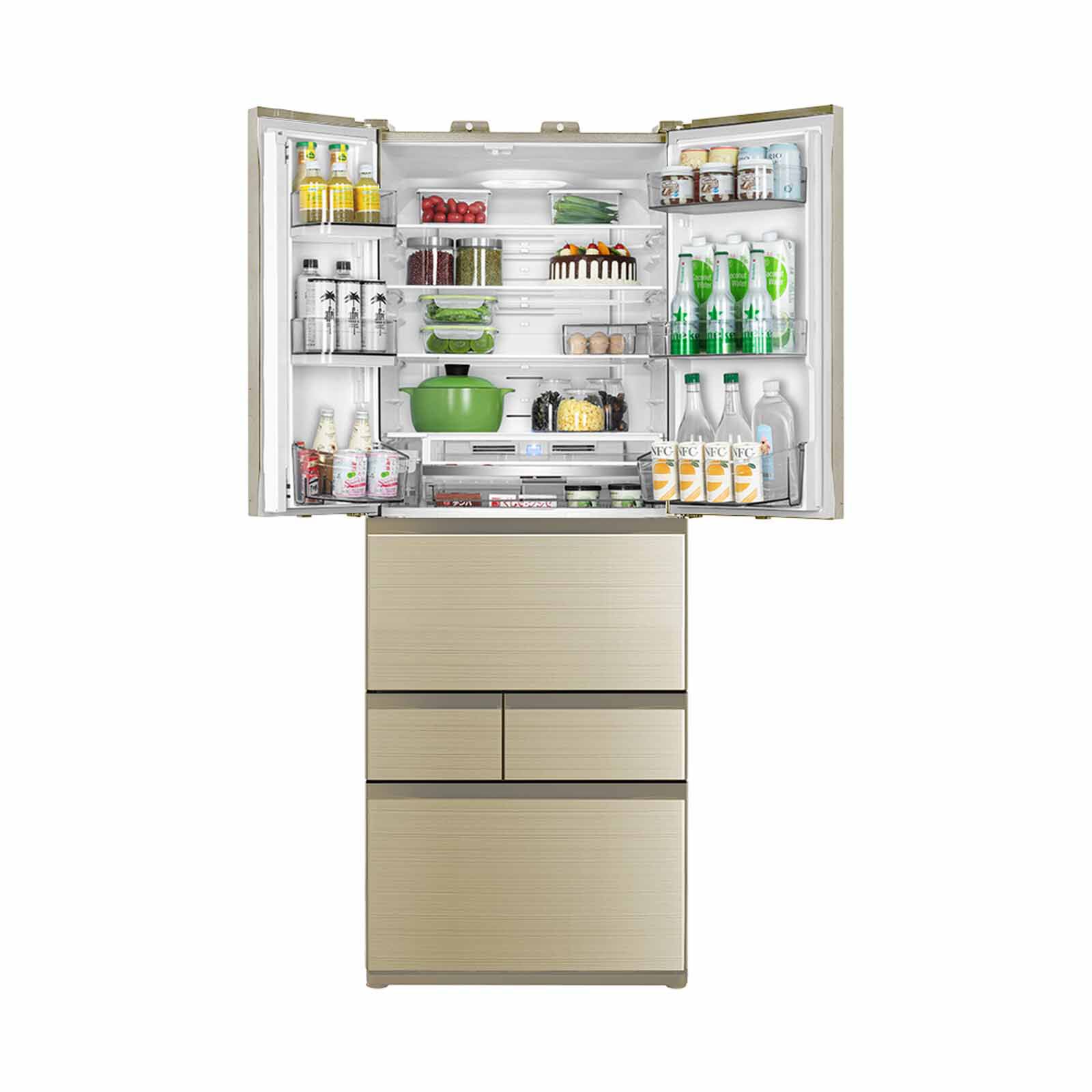 TOSHIBA 6 Dr Fridge (588l) - Ivory Gold GR-RM631WE-PGX(A6)-image 2