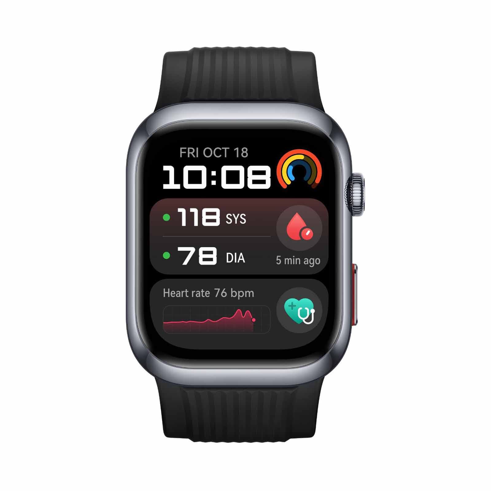 HUAWEI Watch D2 Black Aluminum Alloy Case, Black Strap HW-LUCA-B19-BLK-image 1