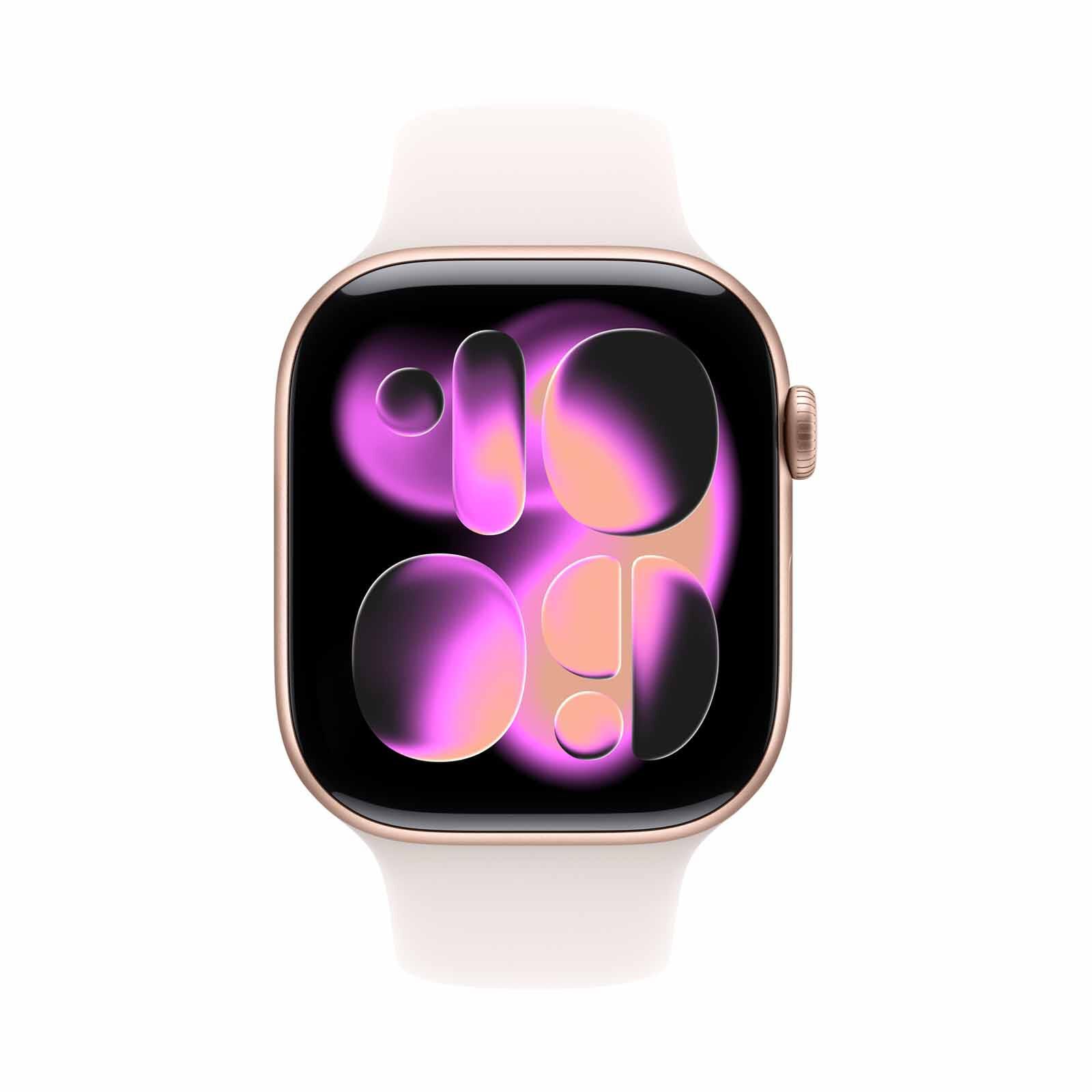 APPLE Watch Series 11 Gps 46mm Rose Gold Aluminium Case With Light Blush Sport Band - M/l MEV74X/A-image 6