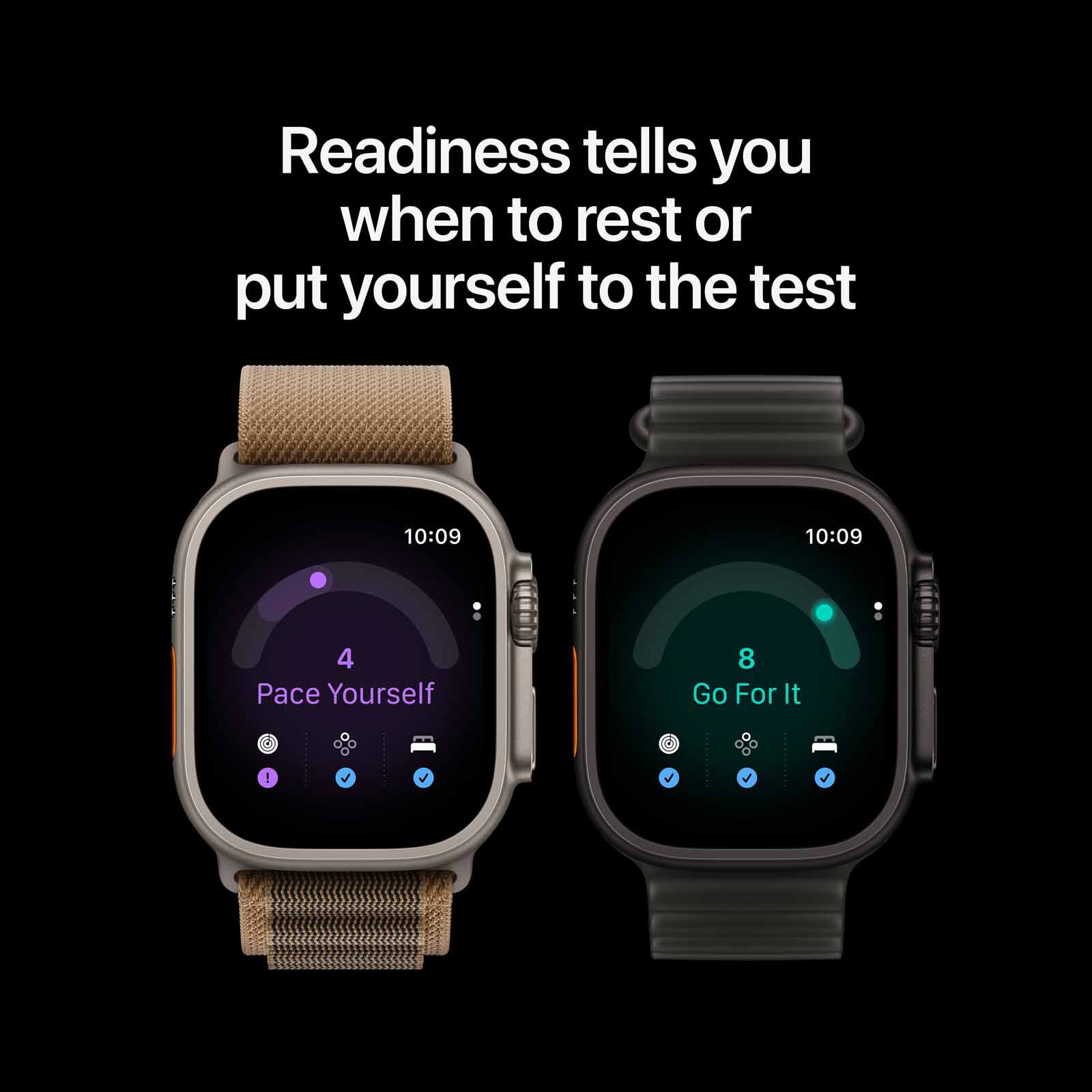 APPLE Watch Ultra 4 Gps + Cellular 49mm Natural Titanium Case With Translucent Grey Ocean Band MJAD4X/A-image 5