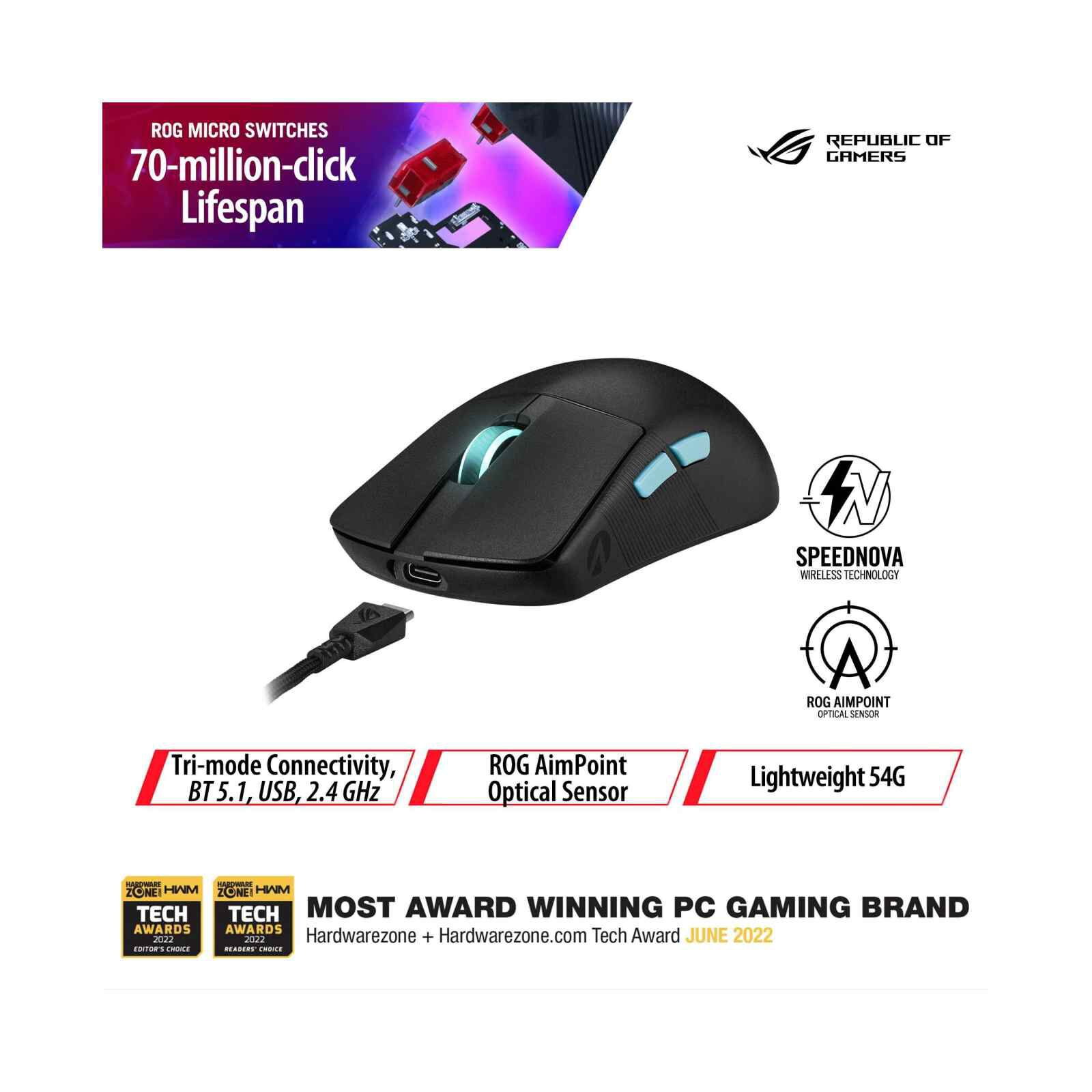 ASUS Rog Harpe Ace Aim Lab Edition Gaming Mouse ROG HARPE ACE AIM LAB EDITION BLACK