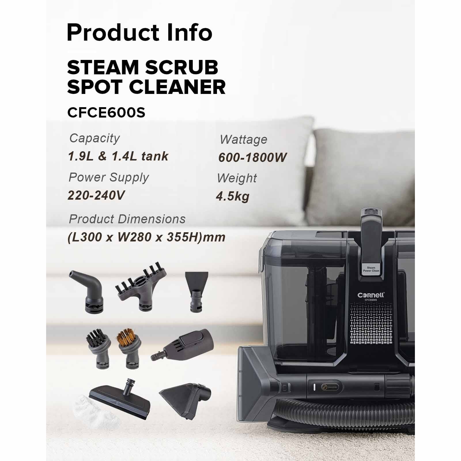 CORNELL Steam Scrub Spot Cleaner CFCE600S-image 6