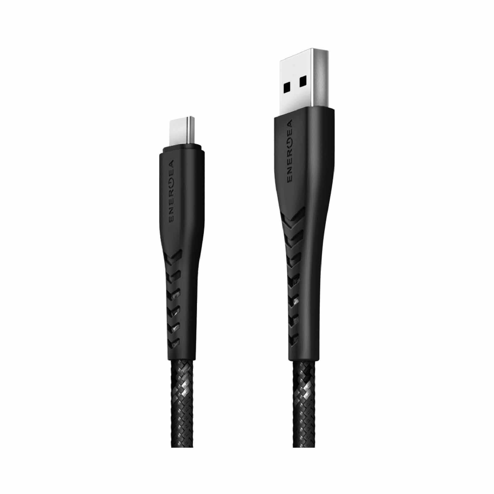 ENERGEA Nyloflex Usb2.0 Usb-a To Usb-c 5a Universal Cable 1.5m Black CBL-NFAC5U-BLK150-image 2