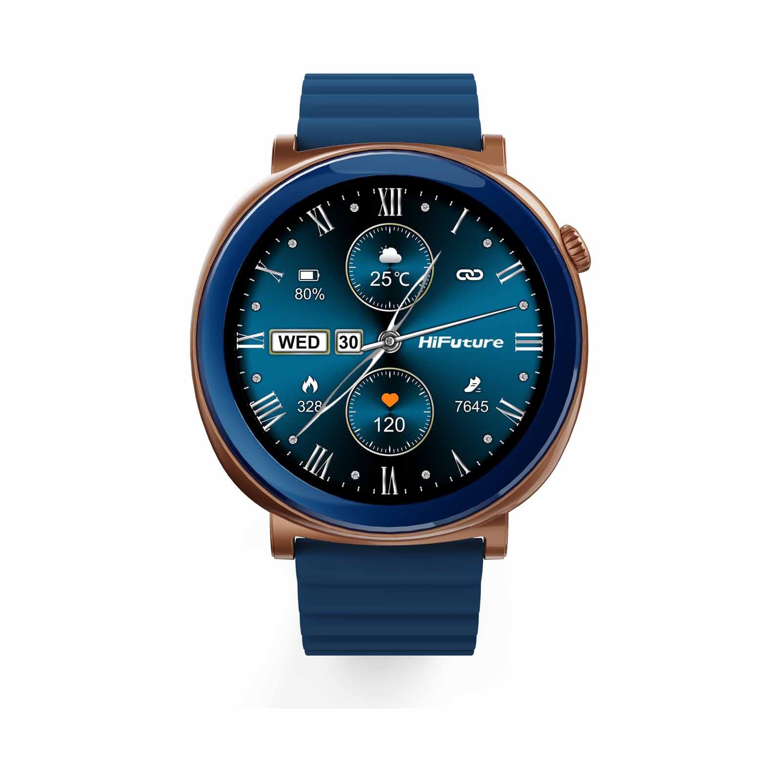 HIFUTURE Aurora - Blue Bluetooth Smartwatch With Heart Rate Function HSSW11BL-image 1
