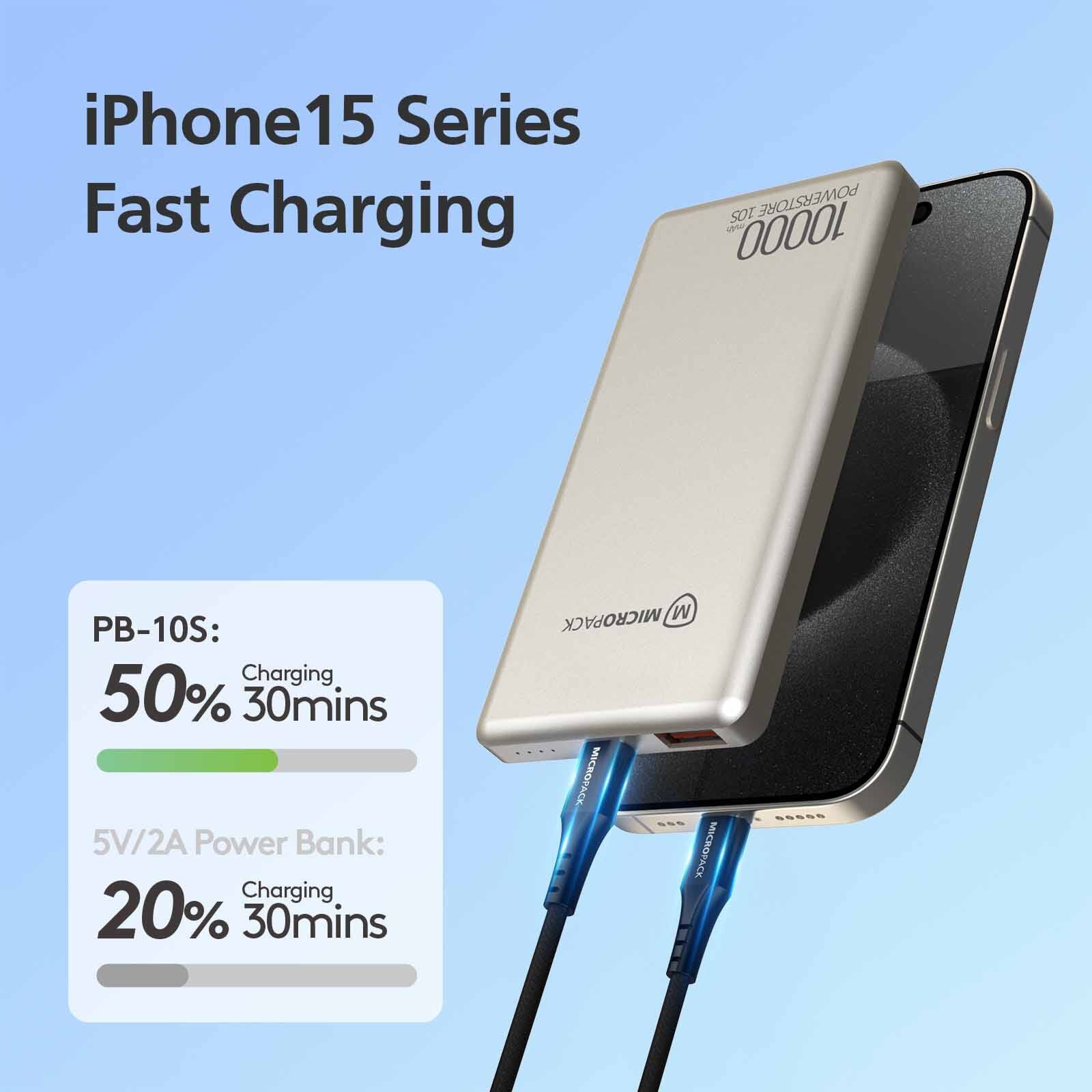 MICROPACK 2 In 1 Slim Powerbank - Black PB-10S-BK-image 9