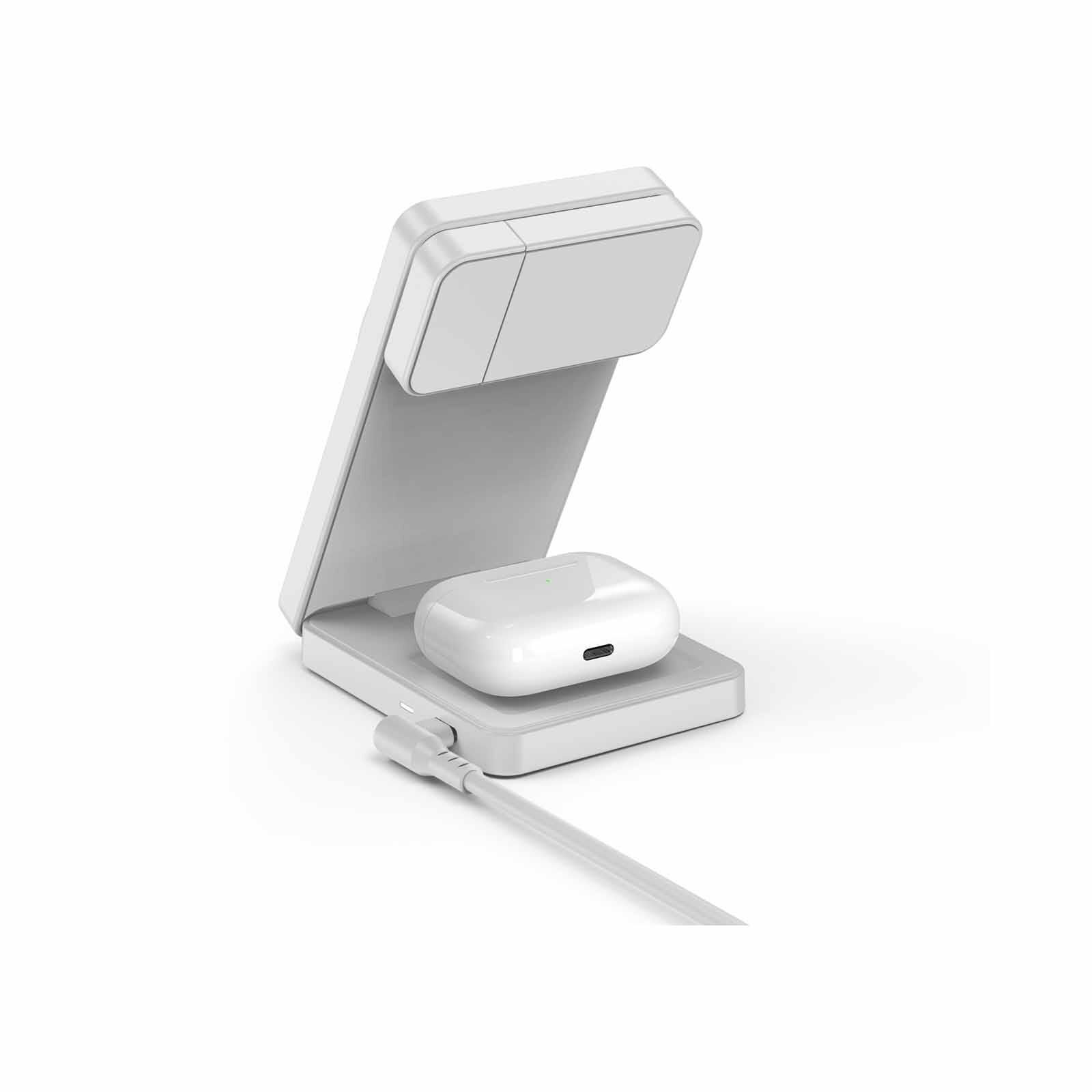 MAZER Qi2.2 25w Foldable 3in1 Total 35w Wireless Charging Stand-lightgrey M-MAGFOLD07-LG-image 10