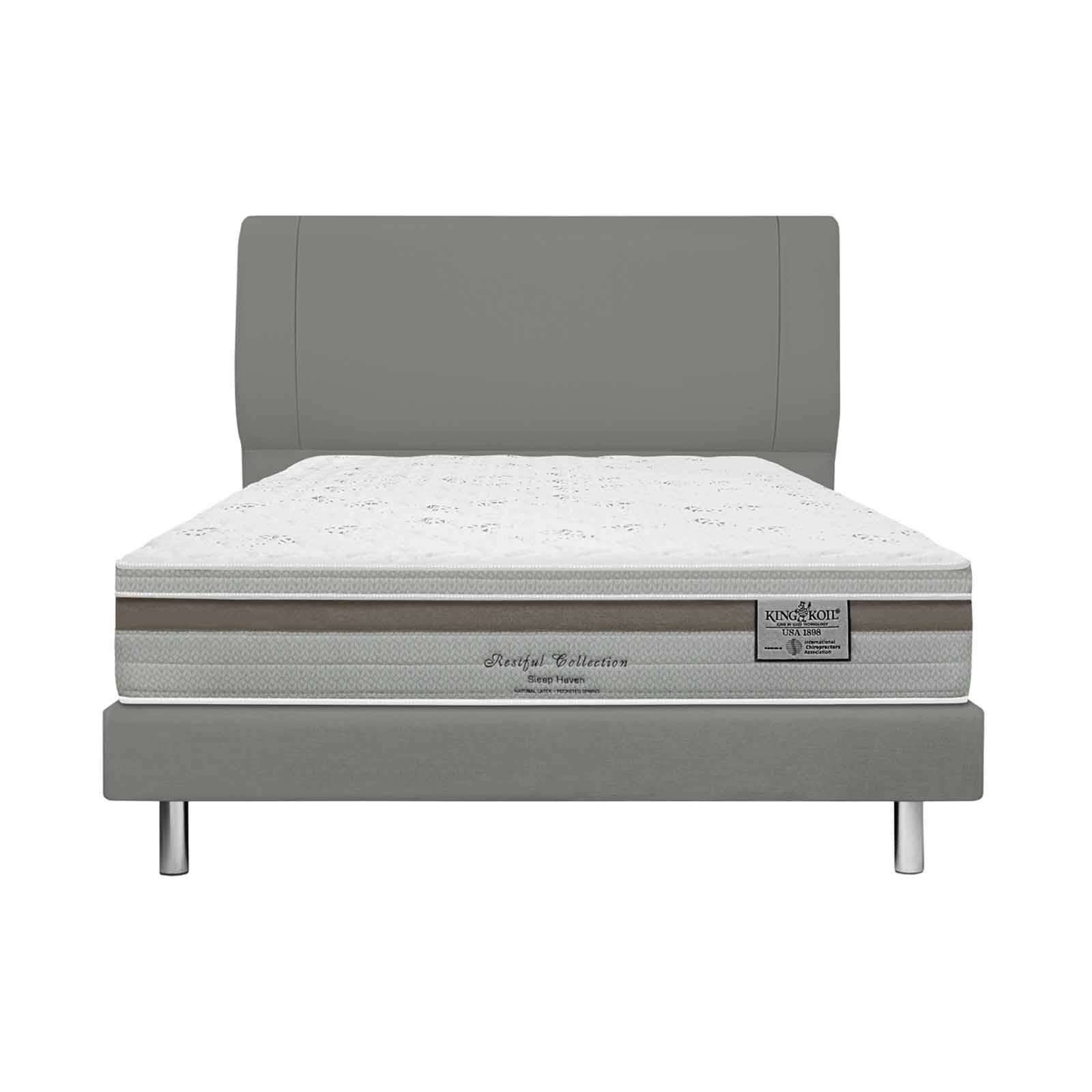 KINGKOIL Restful Collection Sleep Haven King Size Mattress W/bedframe And Headboard RESTFUL COLLECTION SLEEP HAVEN-image 1