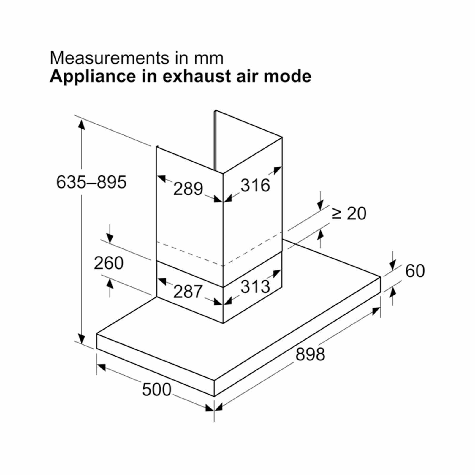 BOSCH Wall Mount Hood - Stainless Steel (90cm) (exclude Installation) DWB97DN30-image 7