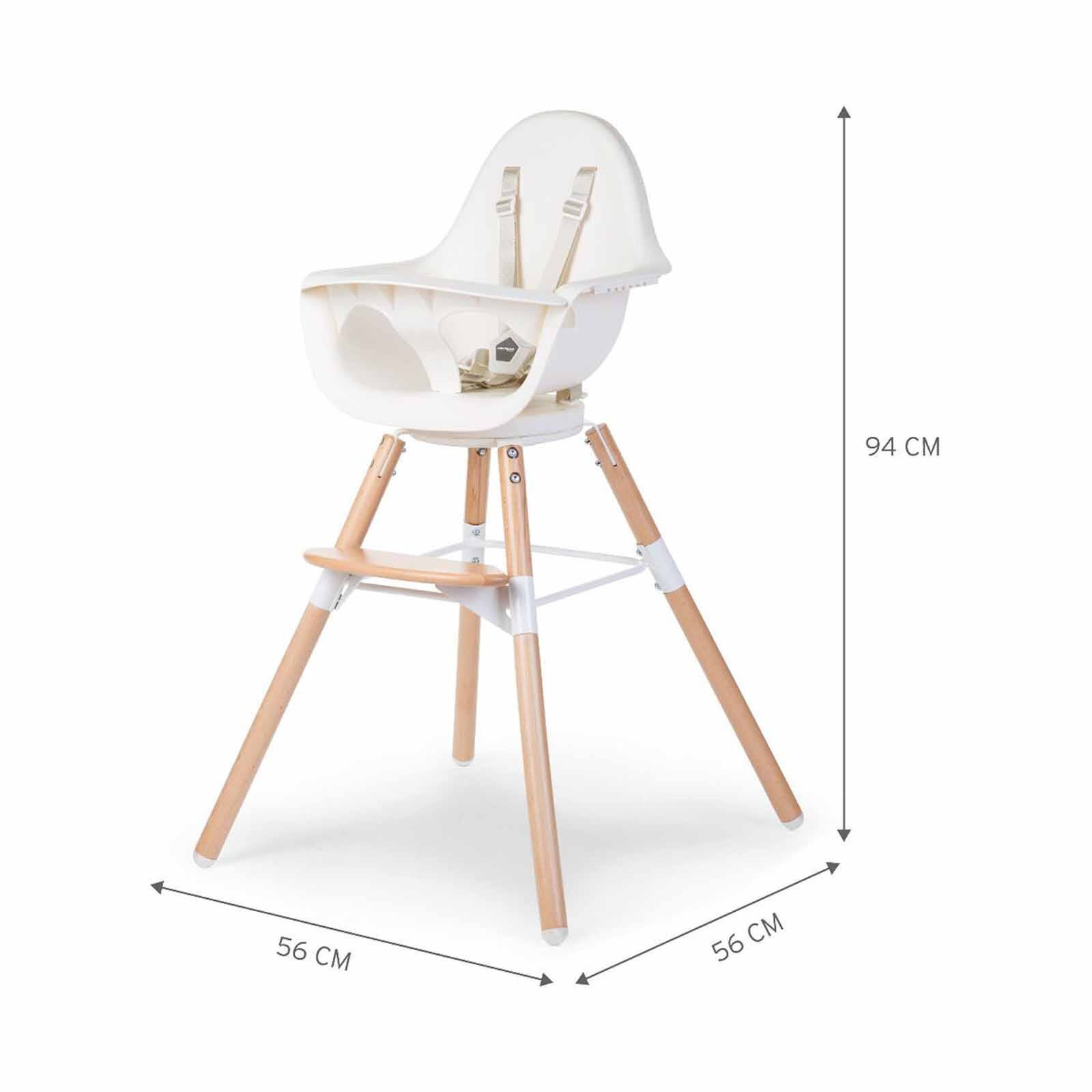 CHILDHOME High Chair - Natural White (online) EVOLU ONE.80&deg;-image 2