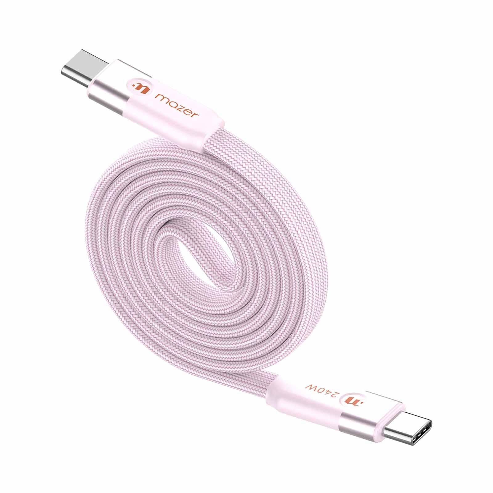 MAZER Infinitelink Cobra3 Flat Magnetic 1m/240w Roll Cable-pink M-COBRA30-PK-image 1