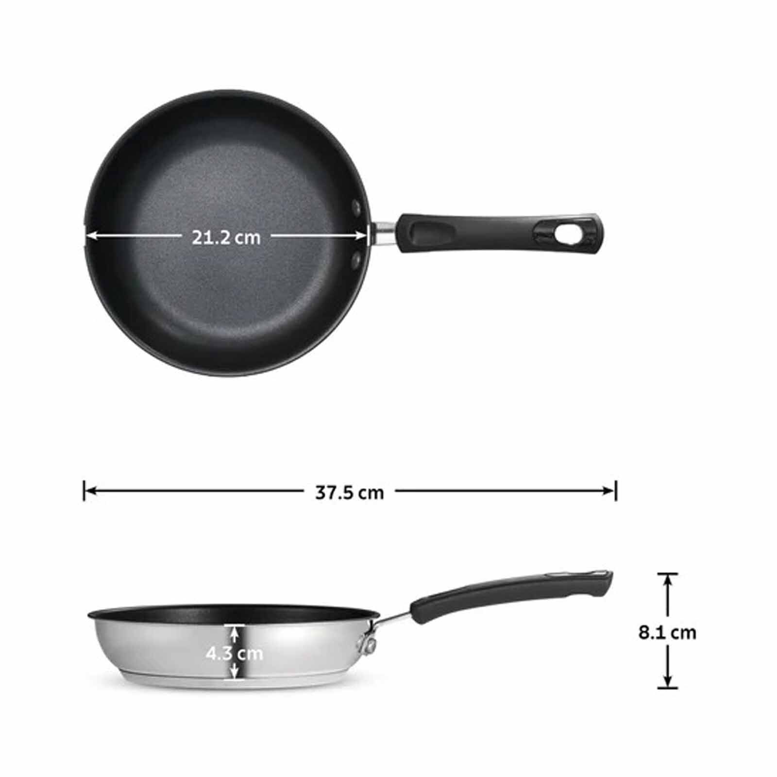 TRAMONTINA 20cm Everyday Stainless Steel Non Stick Frying Pan 19586020-image 5