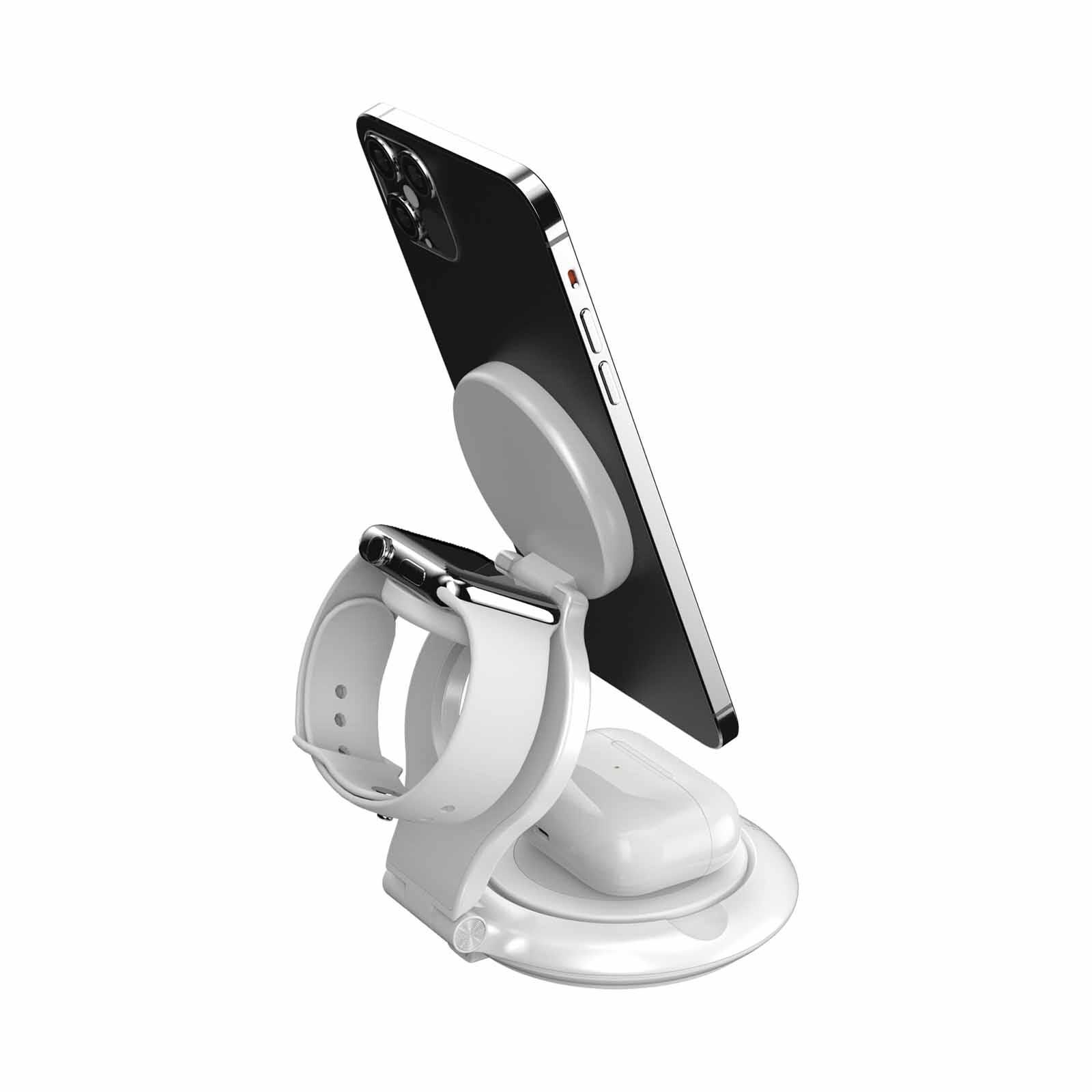 J5CREATE Qi2 3-in-1 Magnetic Foldable W/less Charging Station JUPW3415-image 4