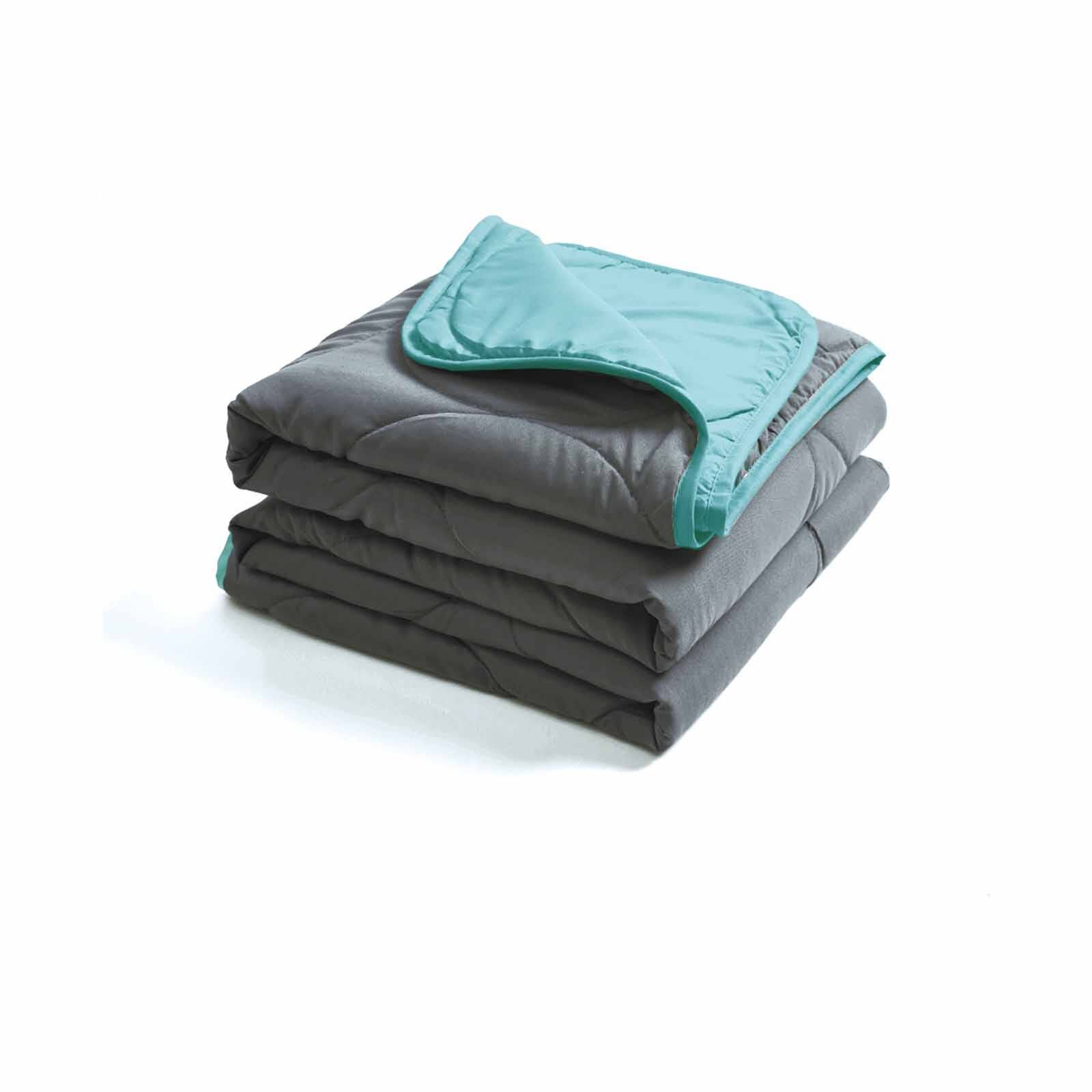 EPITEX Blanket (online Only) Charcoal & Turquoise - Single AIRDOWN-image 2