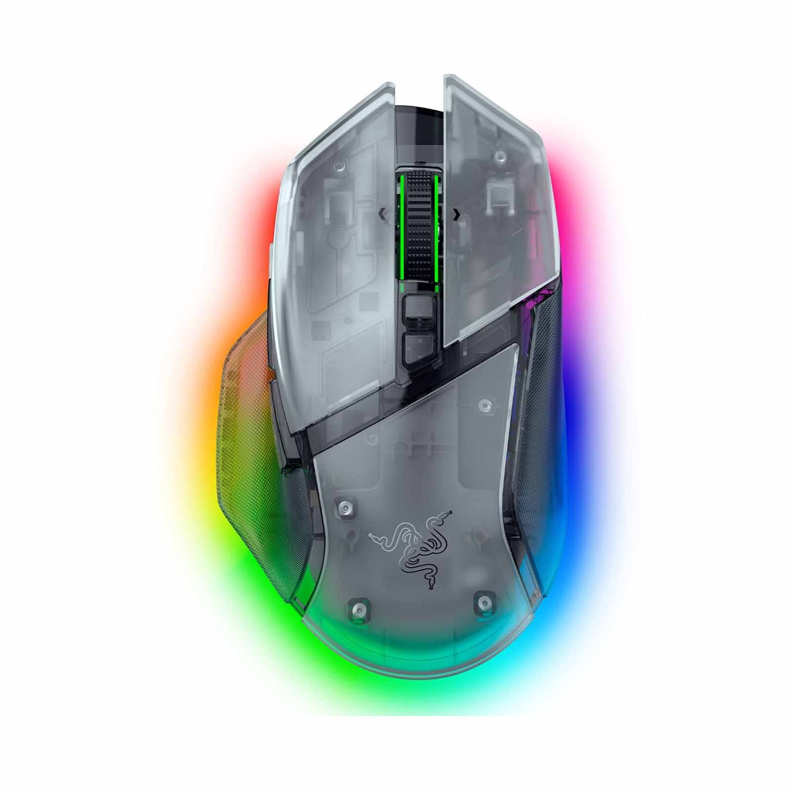 RAZER Basilisk V3 Pro 35k - Ergonomic Wireless Gaming Mouse - Phantom White Edition - Ap Packaging RZ01-05240400-R3A1-image 1