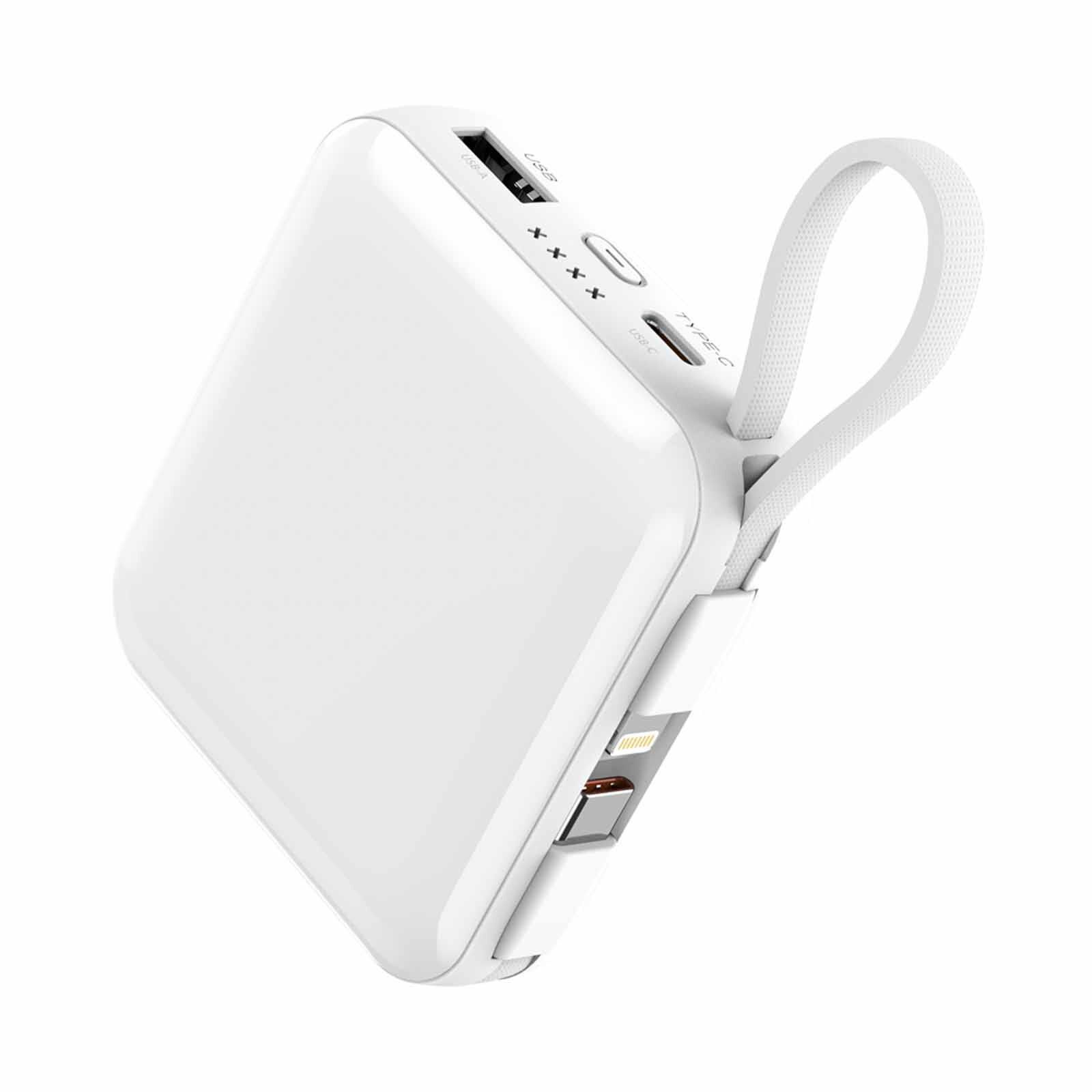 PHILIPS 10000mah Super Mini Series (pd 22.5w, Input 1c+1m, Ouput 1a+1c, With Cable C+lighting) - White DLP5713CW/00-image 3
