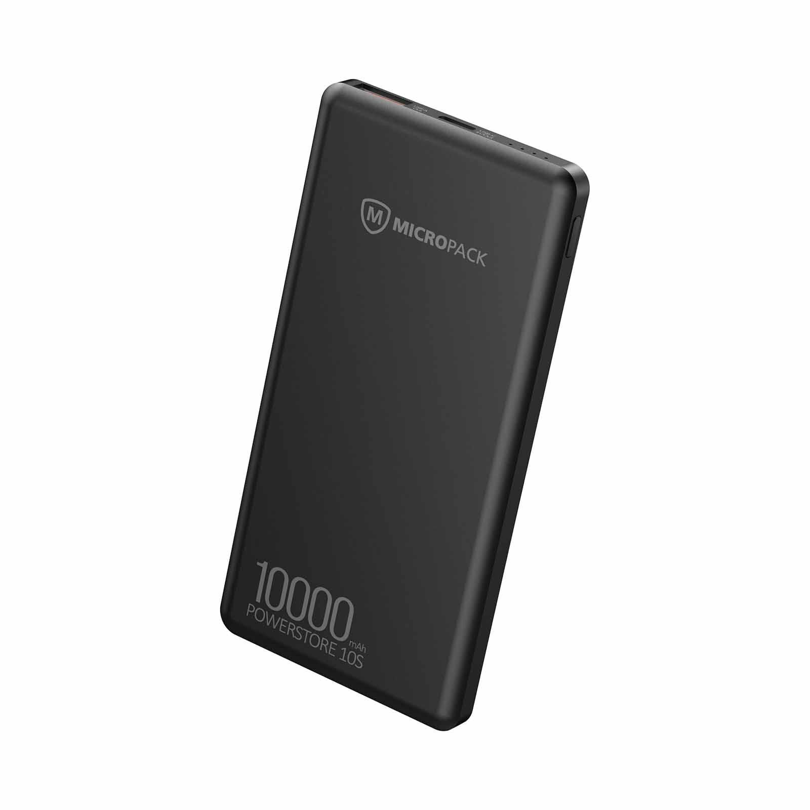 MICROPACK 2 In 1 Slim Powerbank - Black PB-10S-BK-image 1
