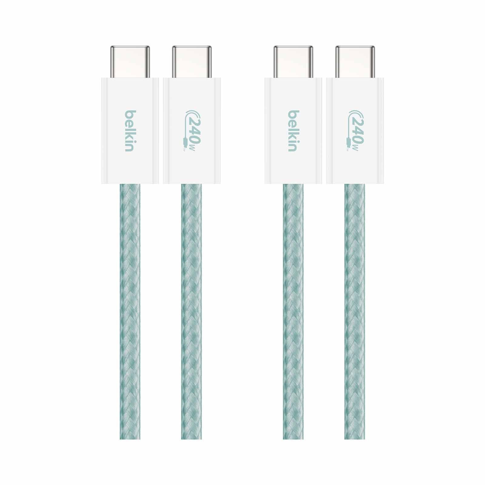 BELKIN 240watt Usb-c To C Cable 1.5m 2pack Grn CAB019QC05GR2PK-image 2