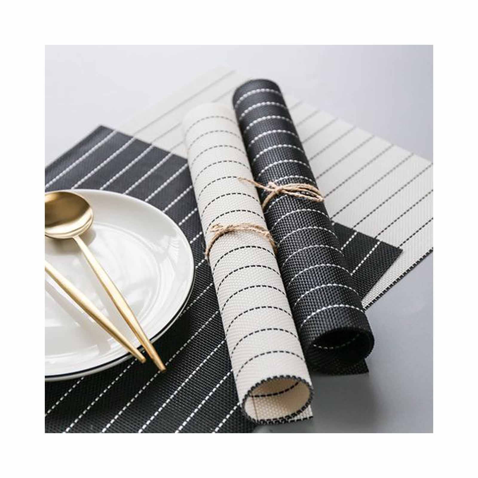 RAPEE Lines Tablerunner White (online) LINESTRWHT-image 1