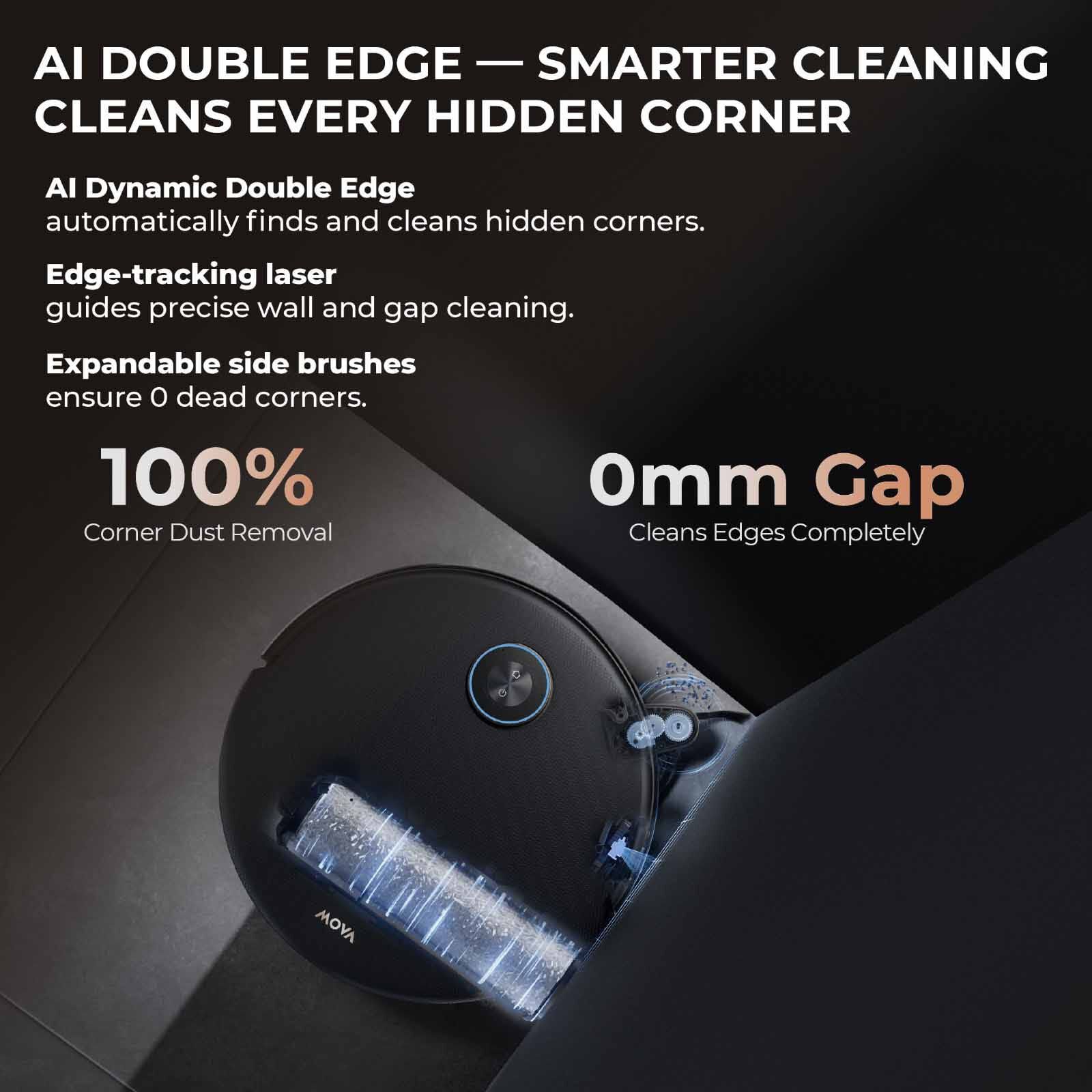 MOVA Z60 Ultra Roller Complete Robot Vacuum Cleaner MV-Z60ULRLCOM-BK-image 3