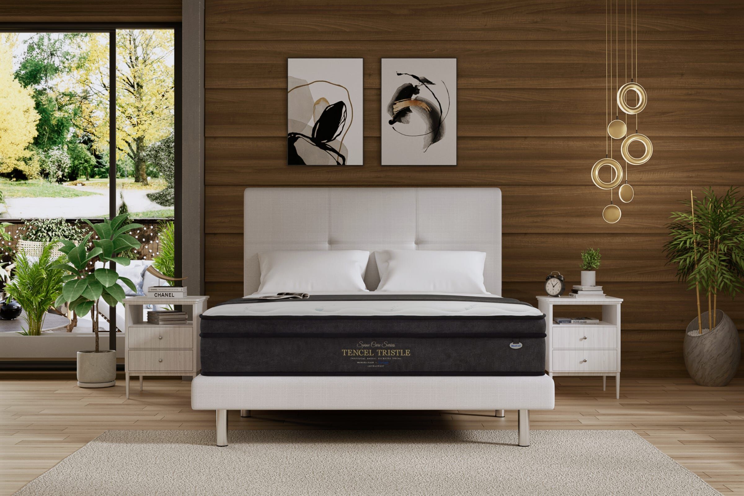 MAXCOIL Queen Size Matress SPINECARE TENCEL TRISTLE-image 3