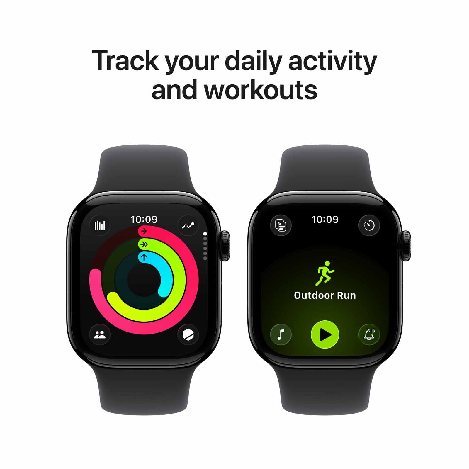 APPLE Watch Series 11 Gps 42mm Jet Black Aluminium Case With Black Sport Band - M/l MEQU4X/A-image 5