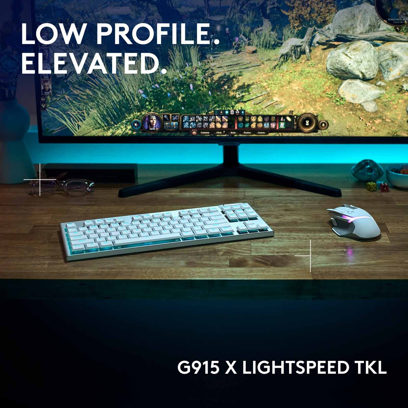 LOGITECH G915 X Lightspeed Tenkeyless White Keyboard Gl-tactile 920-012738-image 4