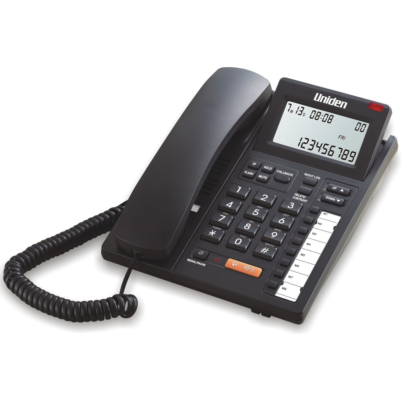 UNIDEN Single Corded Phone AS7411 WHITE